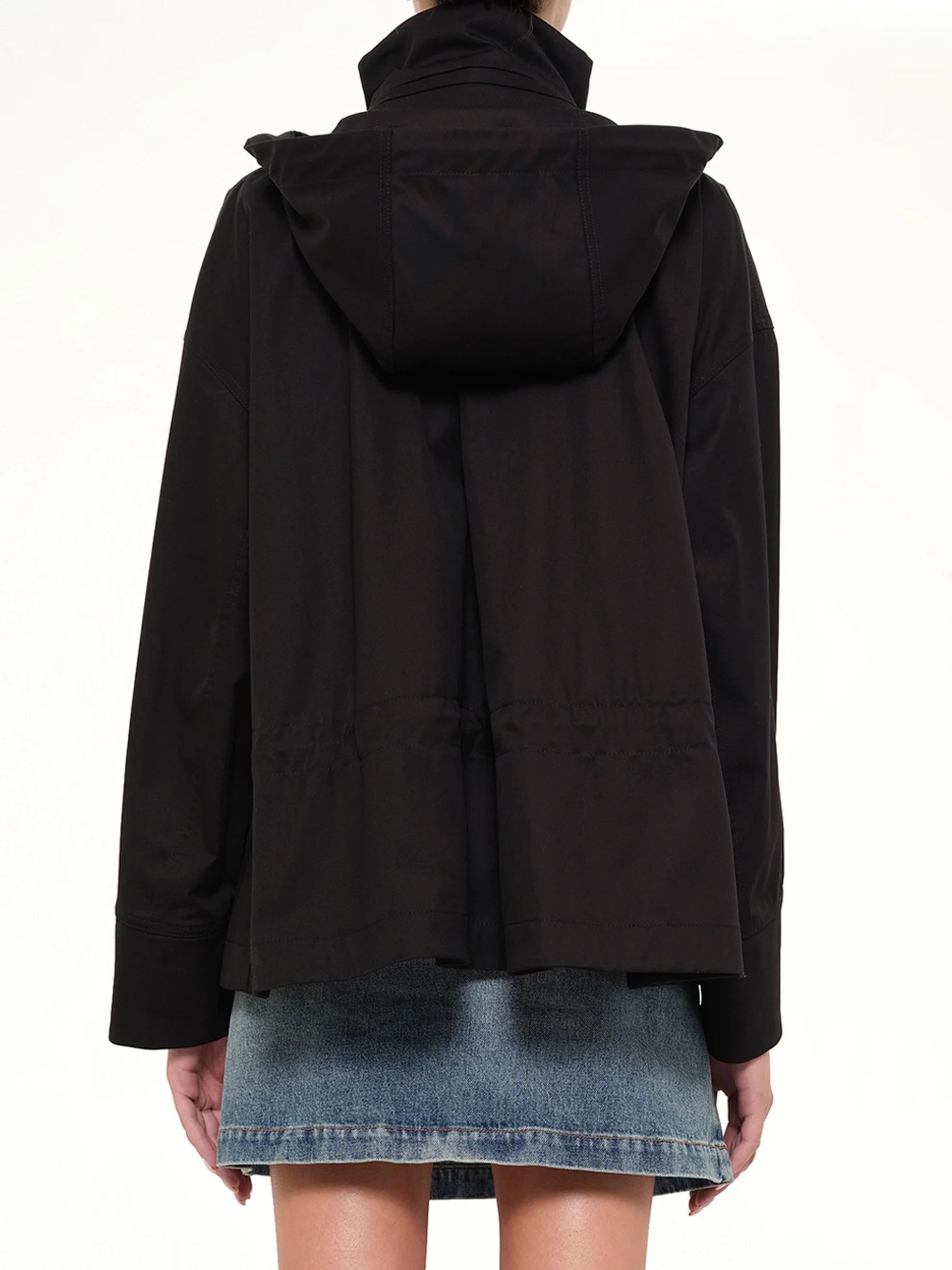 Hooded Jacket in Black - Image 5