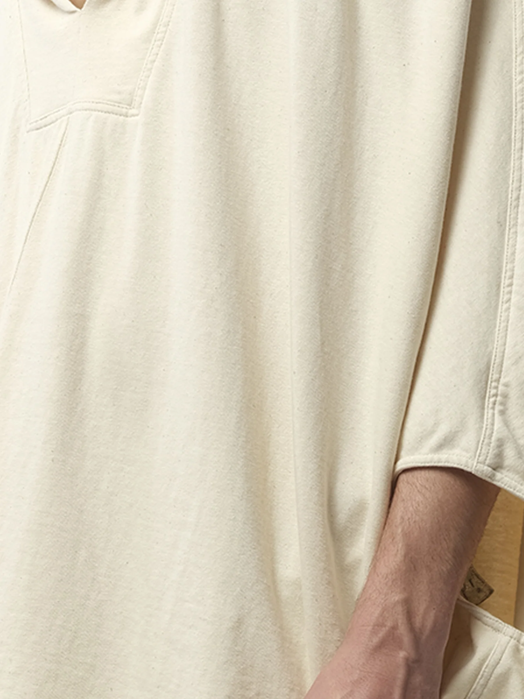 Hooded Kaftan in Natural - Image 3