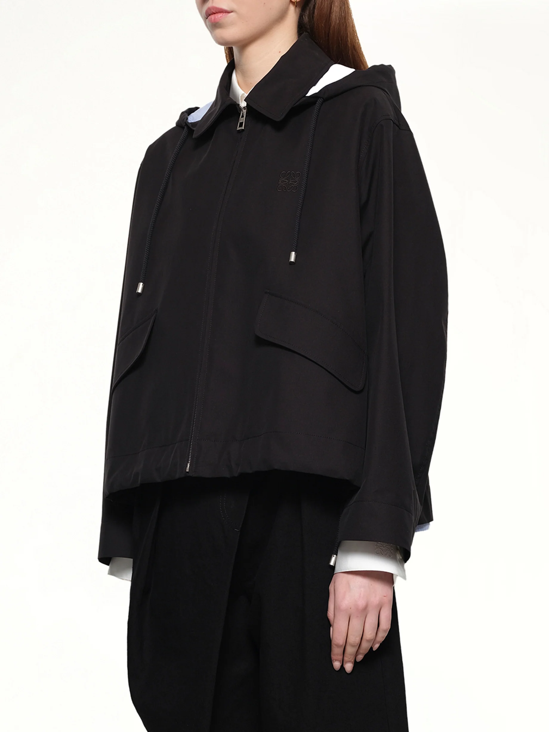 Hooded Parka in Black - Image 3