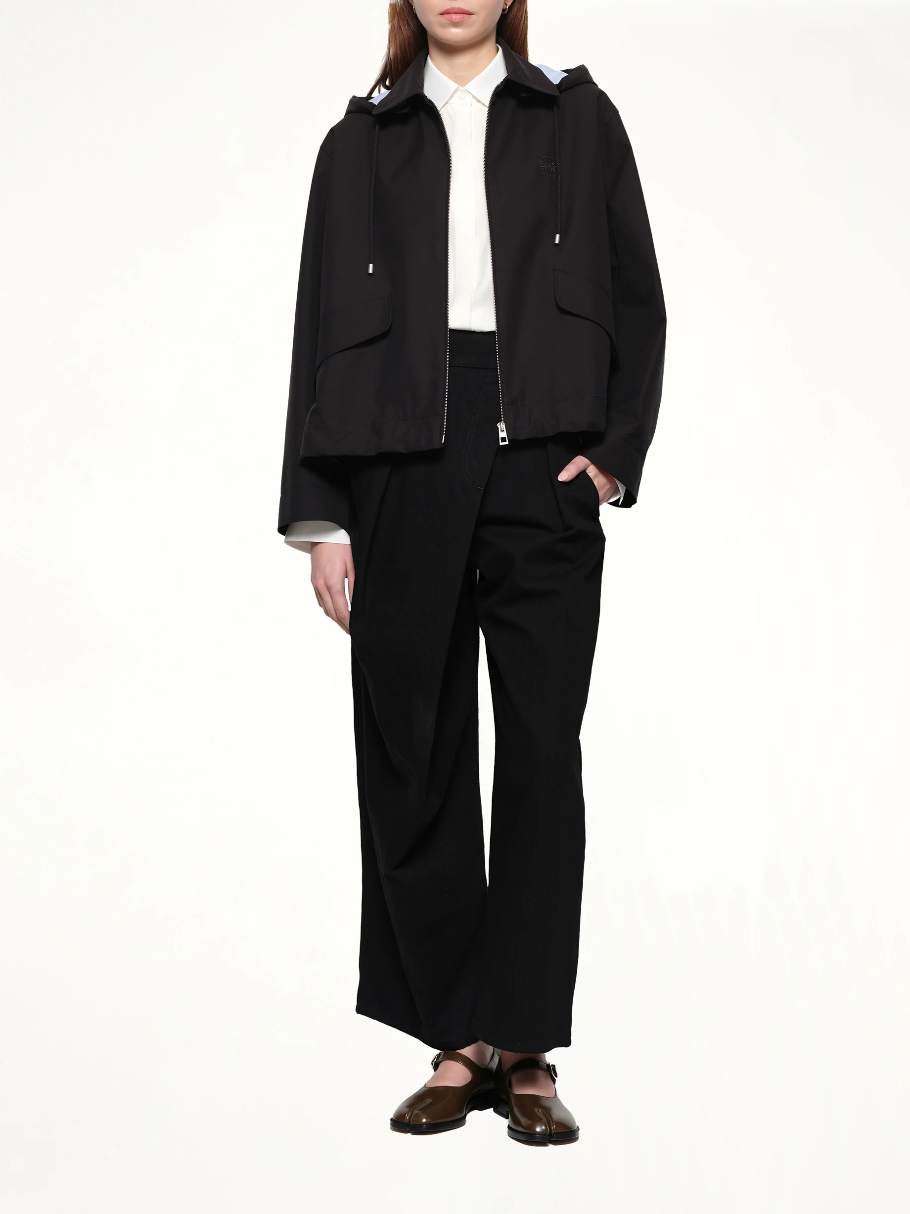 Hooded Parka in Black - Image 4