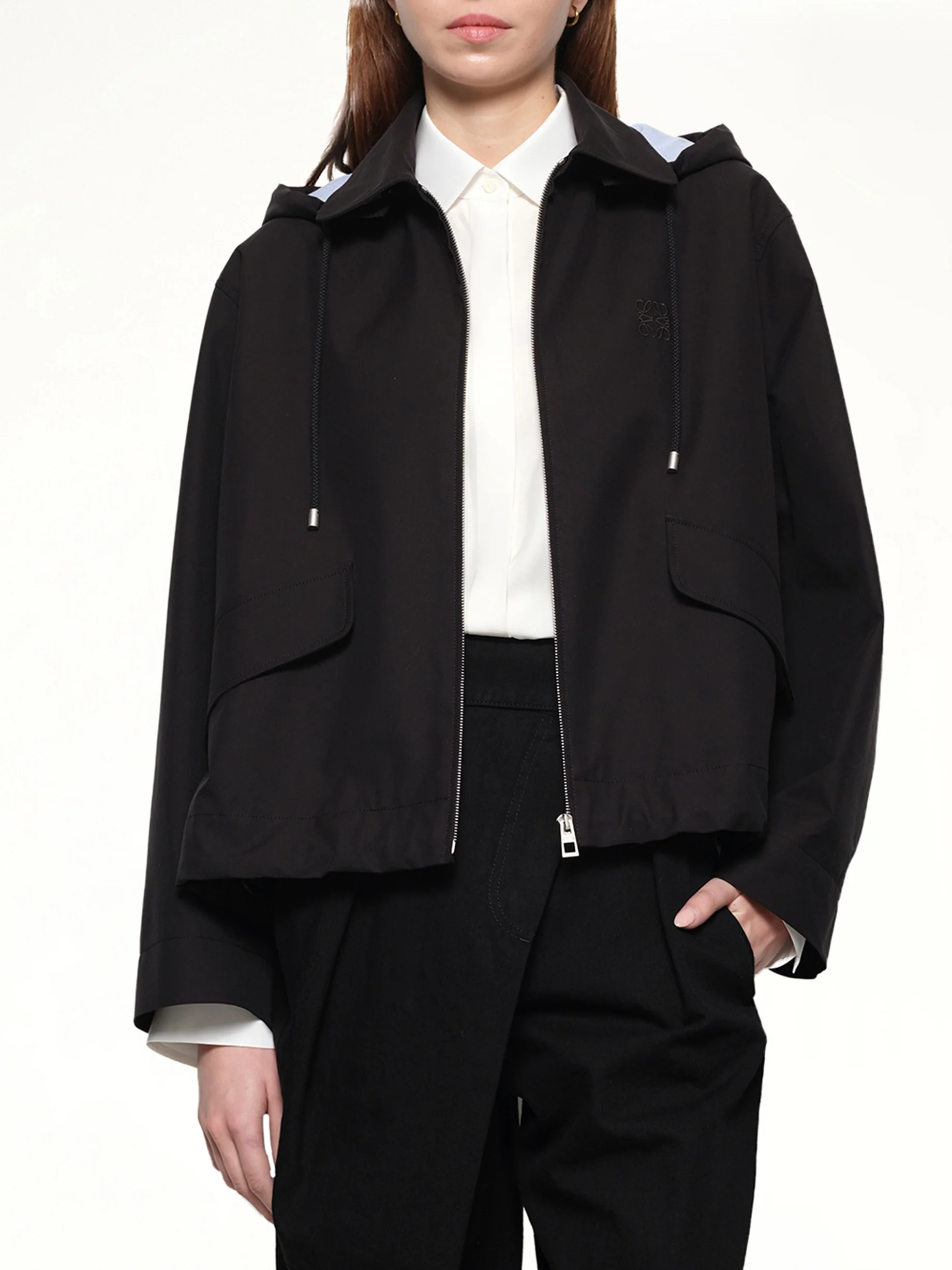 Hooded Parka in Black - Image 6