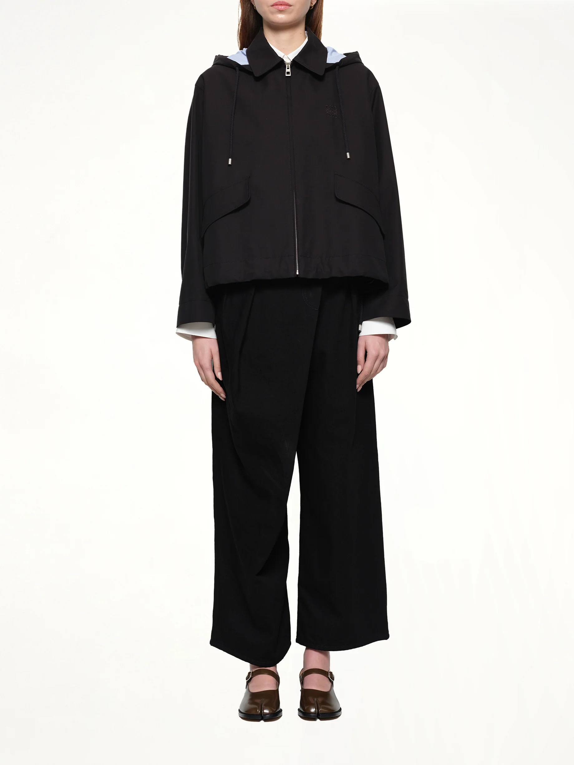 Hooded Parka in Black - Image 7