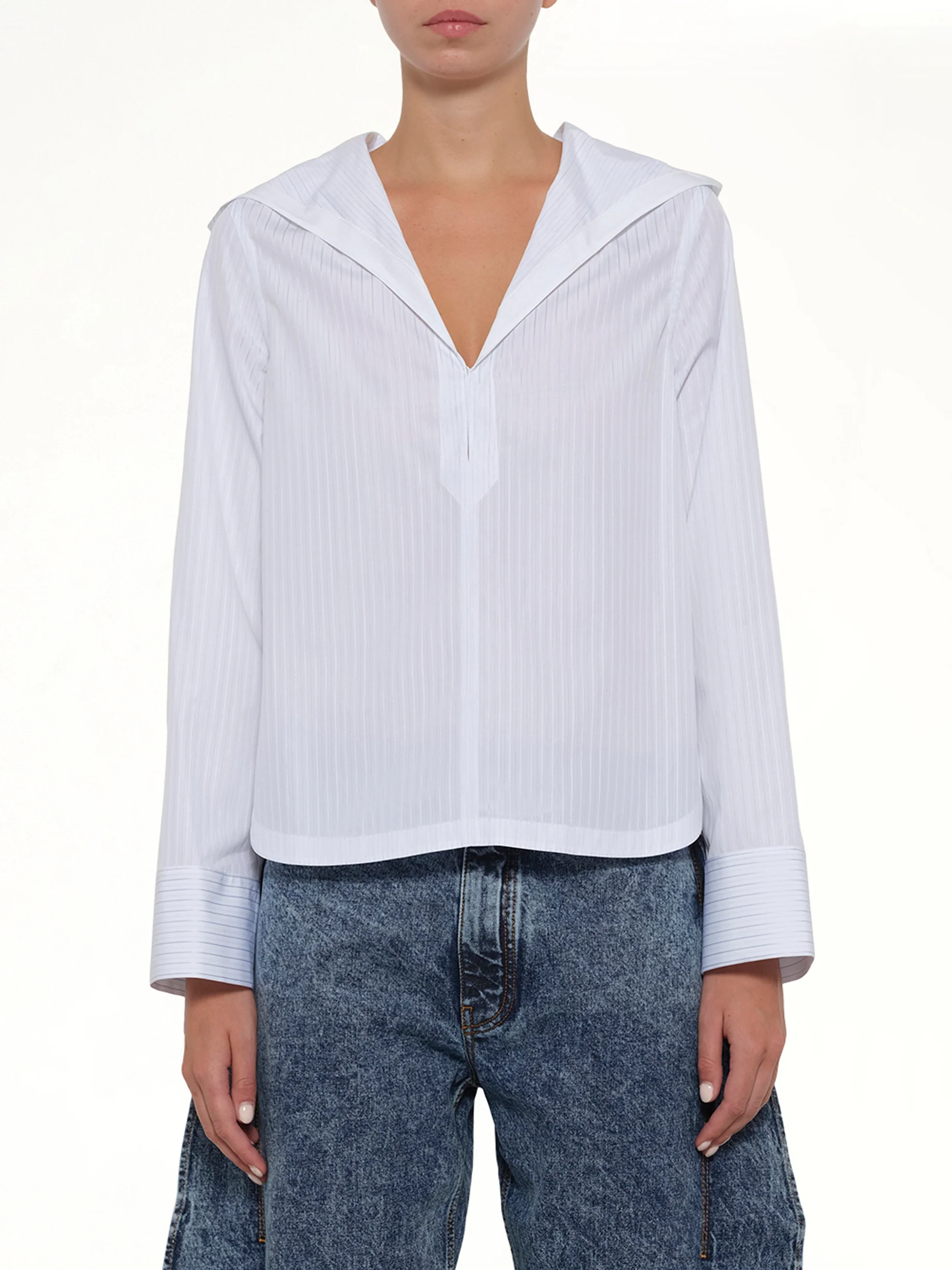 Hooded Shirt in White