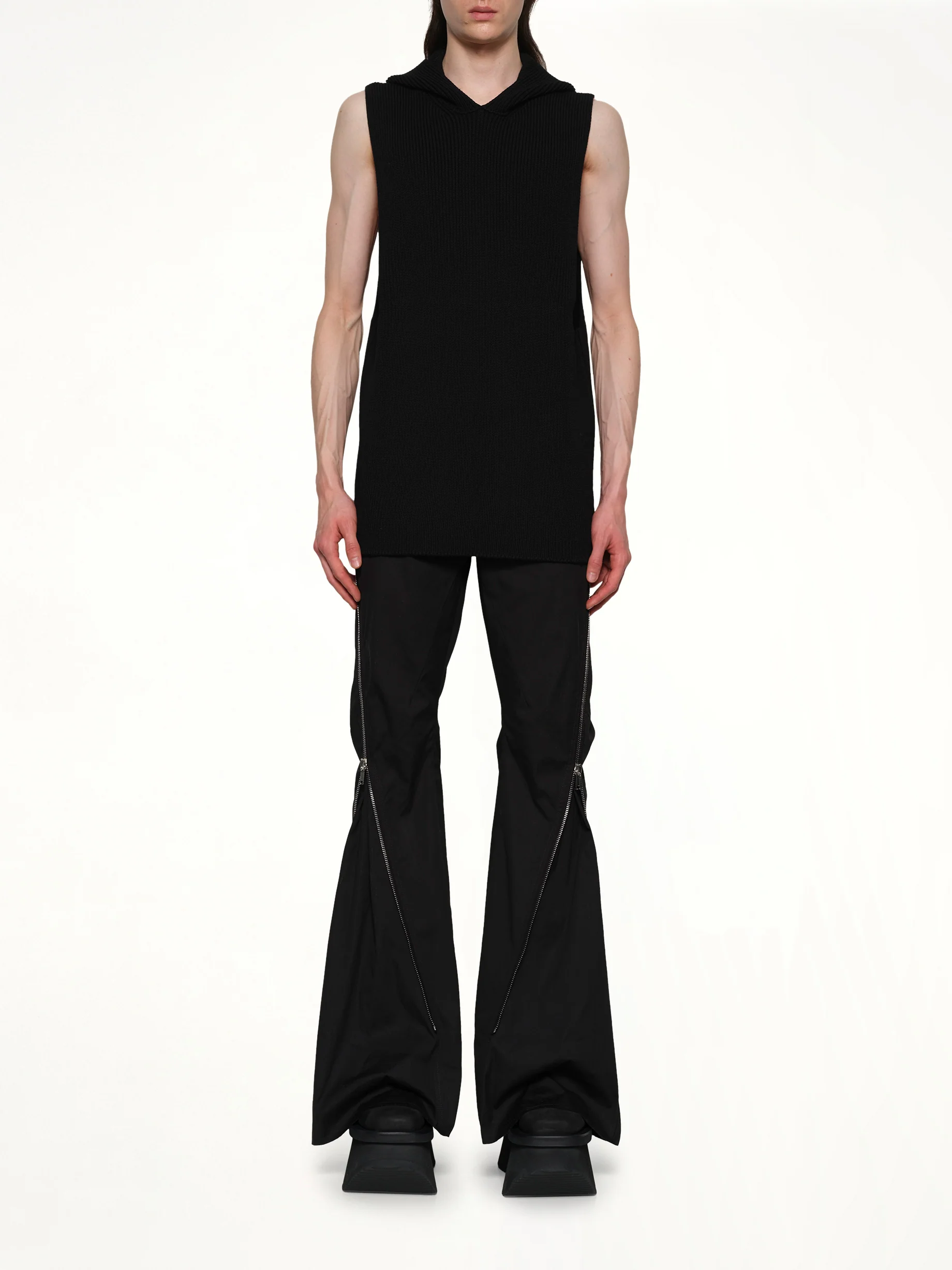 Hooded Tank in Black - Image 7