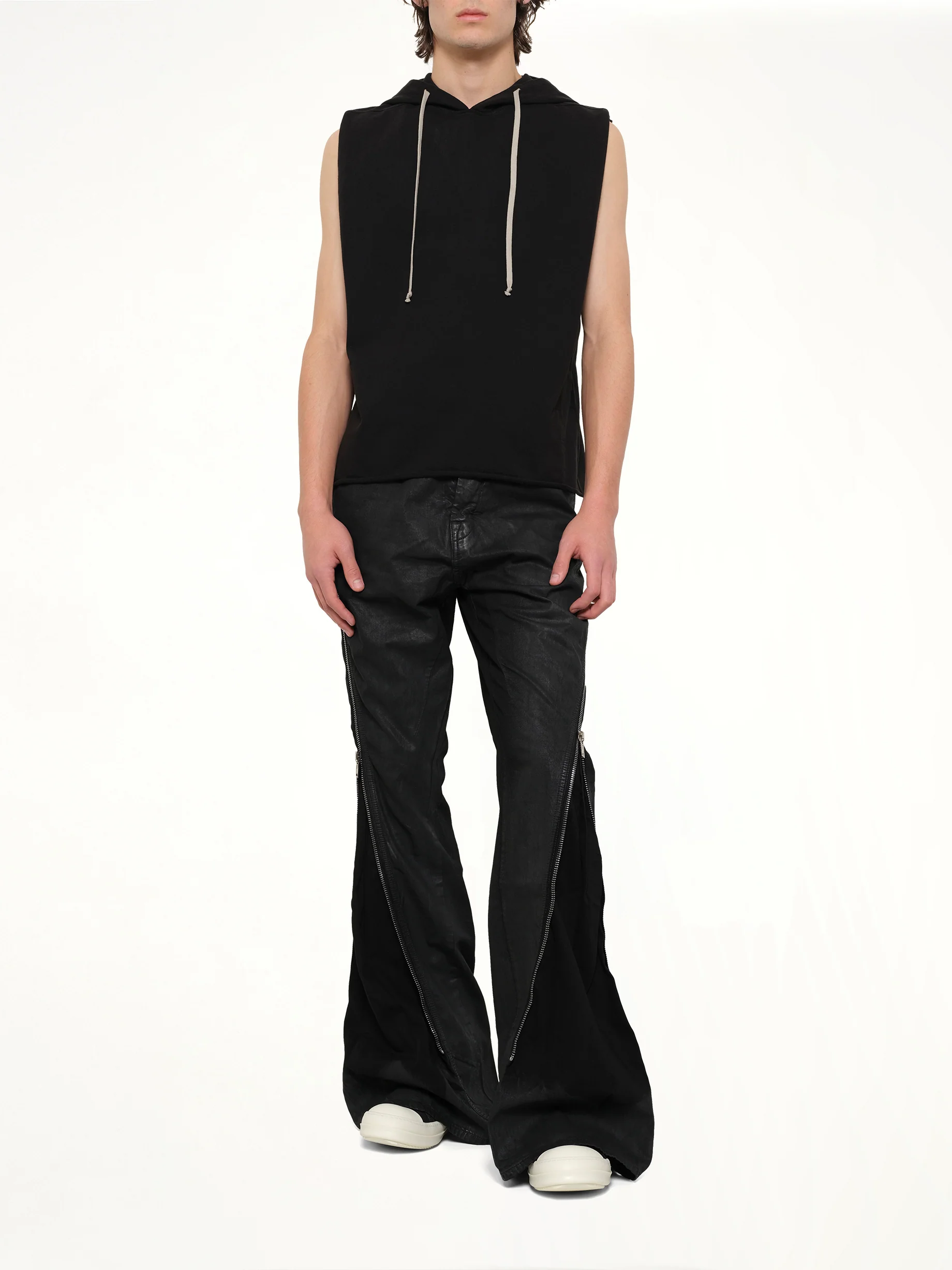 Hooded Tunic in Black - Image 4