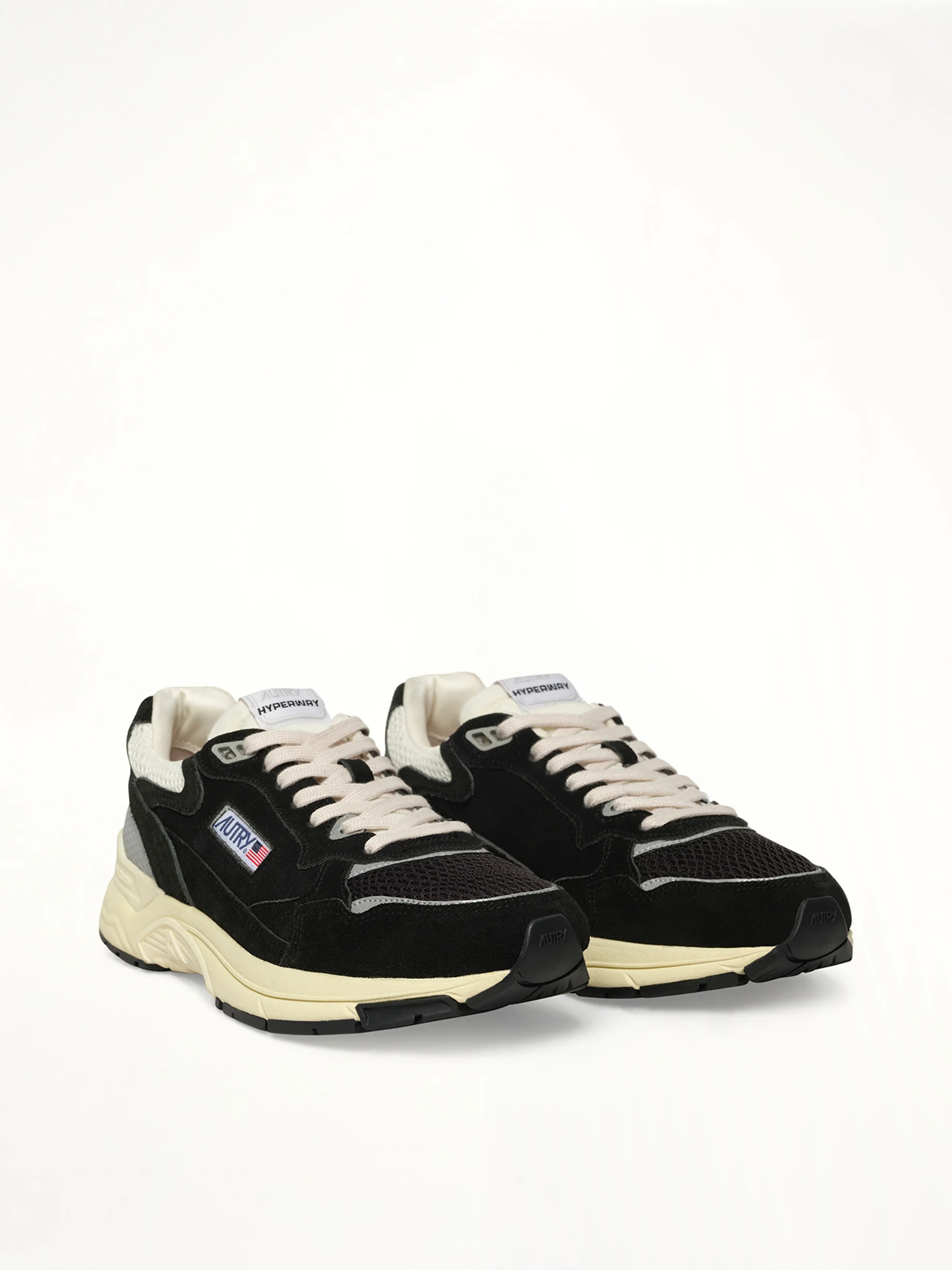 Hyperway Low Sneaker in Black/Silver - Image 2