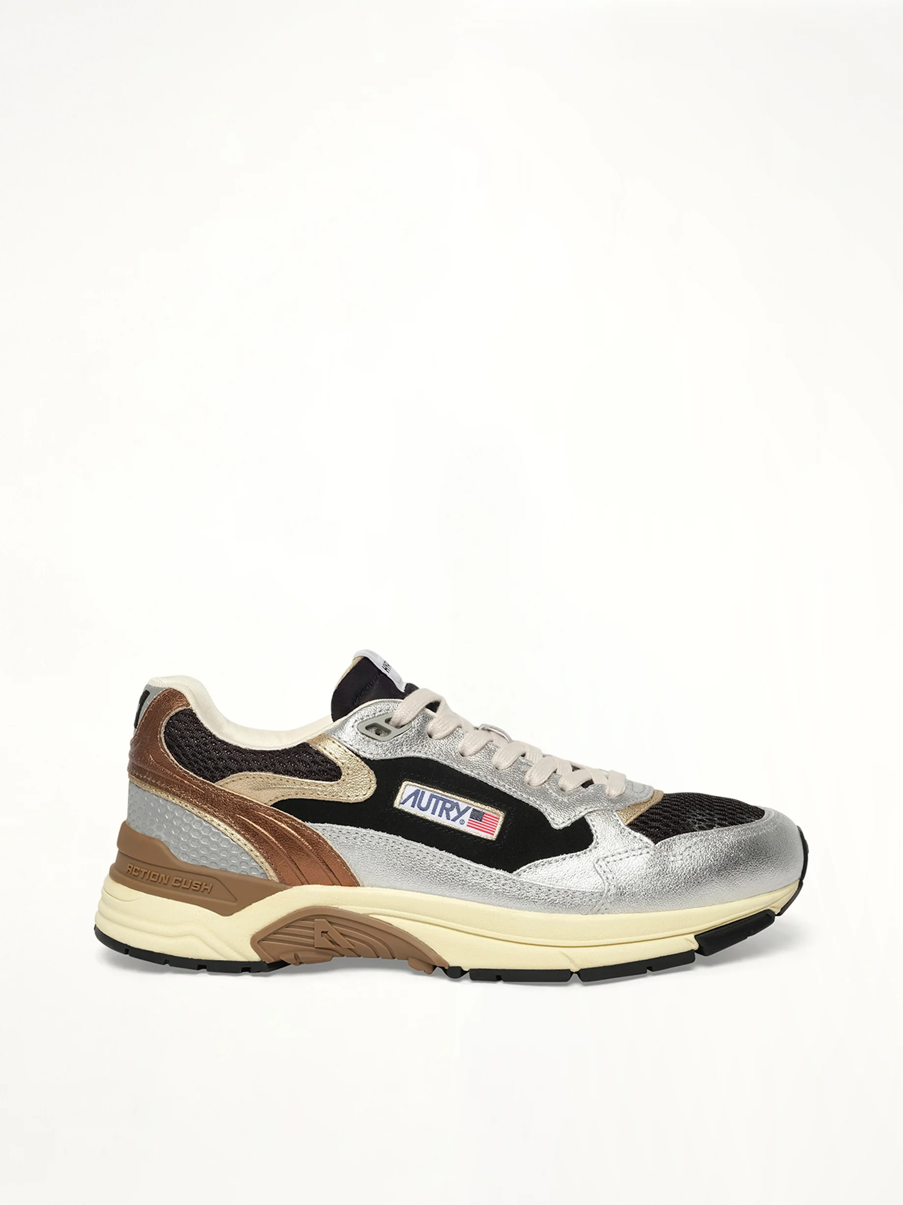 Hyperway Low Sneaker in Silver/Black