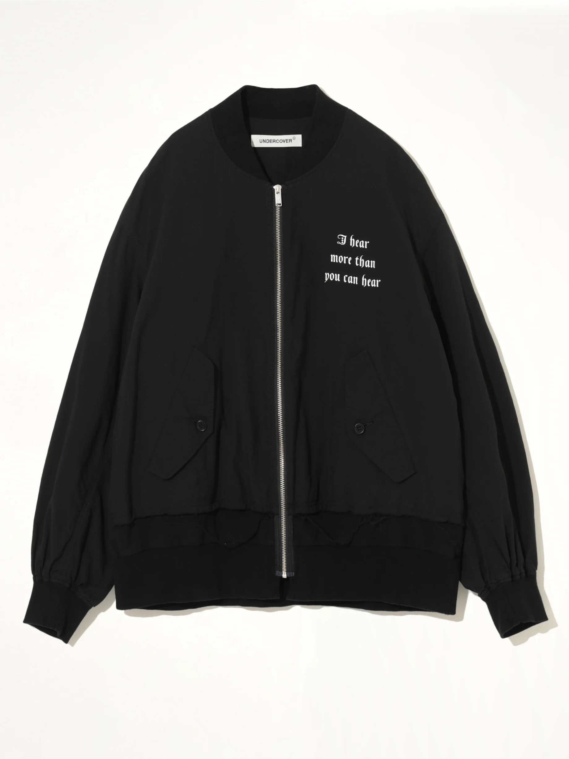 I Hear Bomber Jacket in Black - Image 2