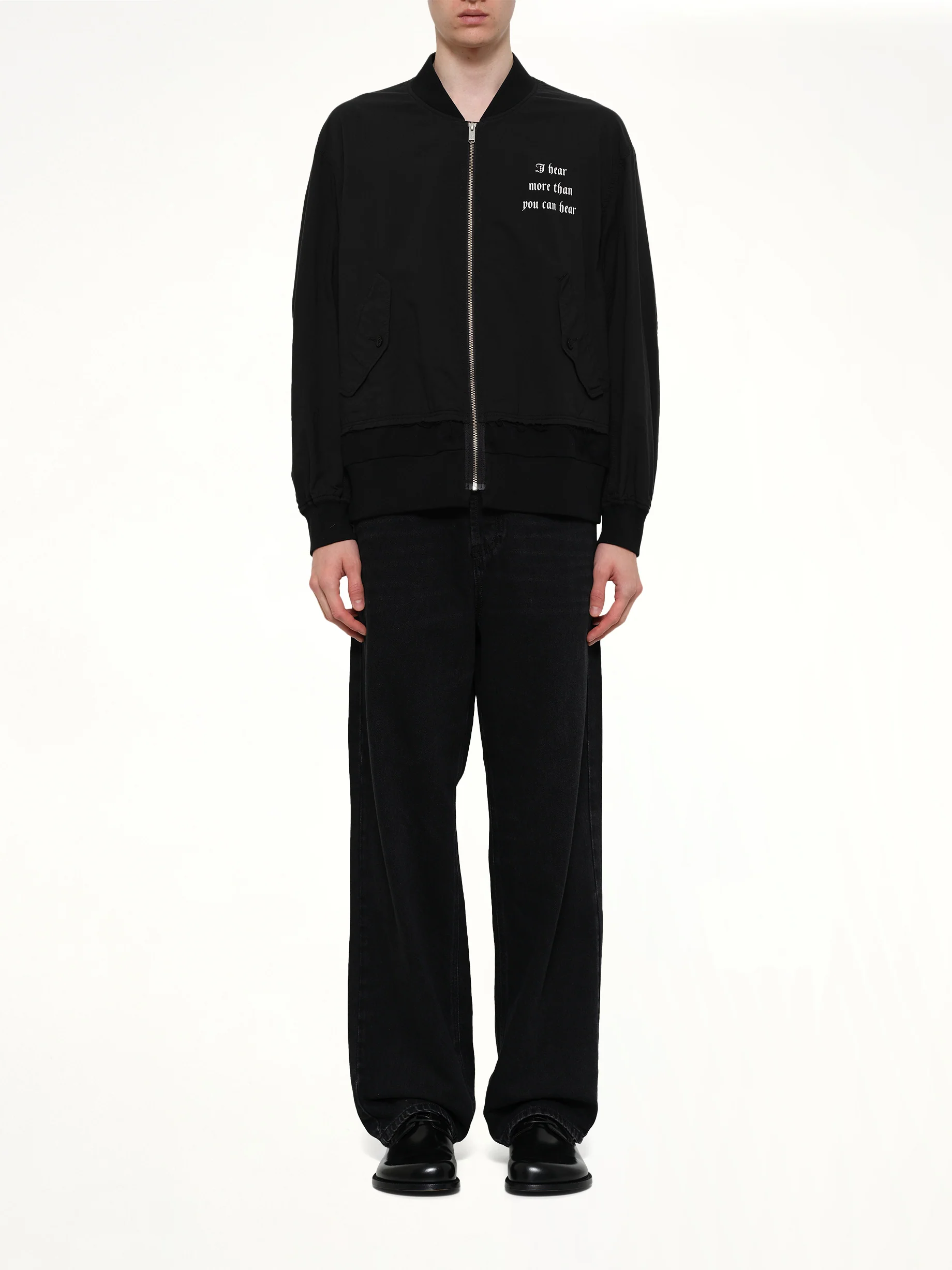 I Hear Bomber Jacket in Black - Image 7