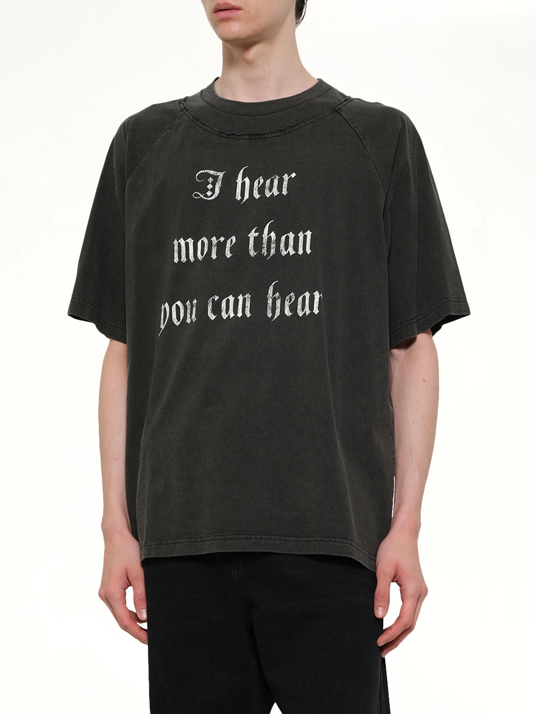 I Hear T-Shirt in Charcoal - Image 6