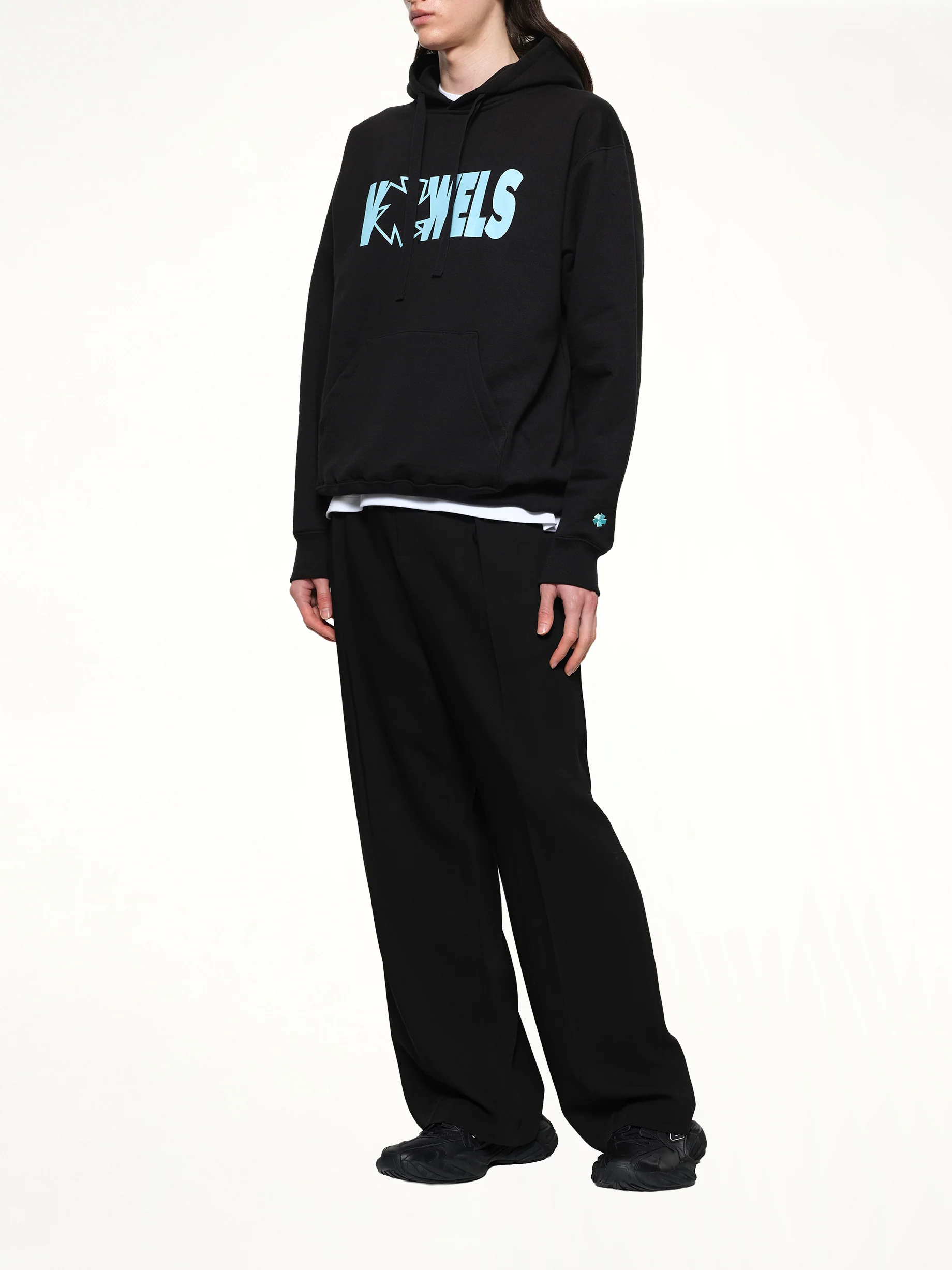 Icon Spell Out Hoodie in Black - Image 4