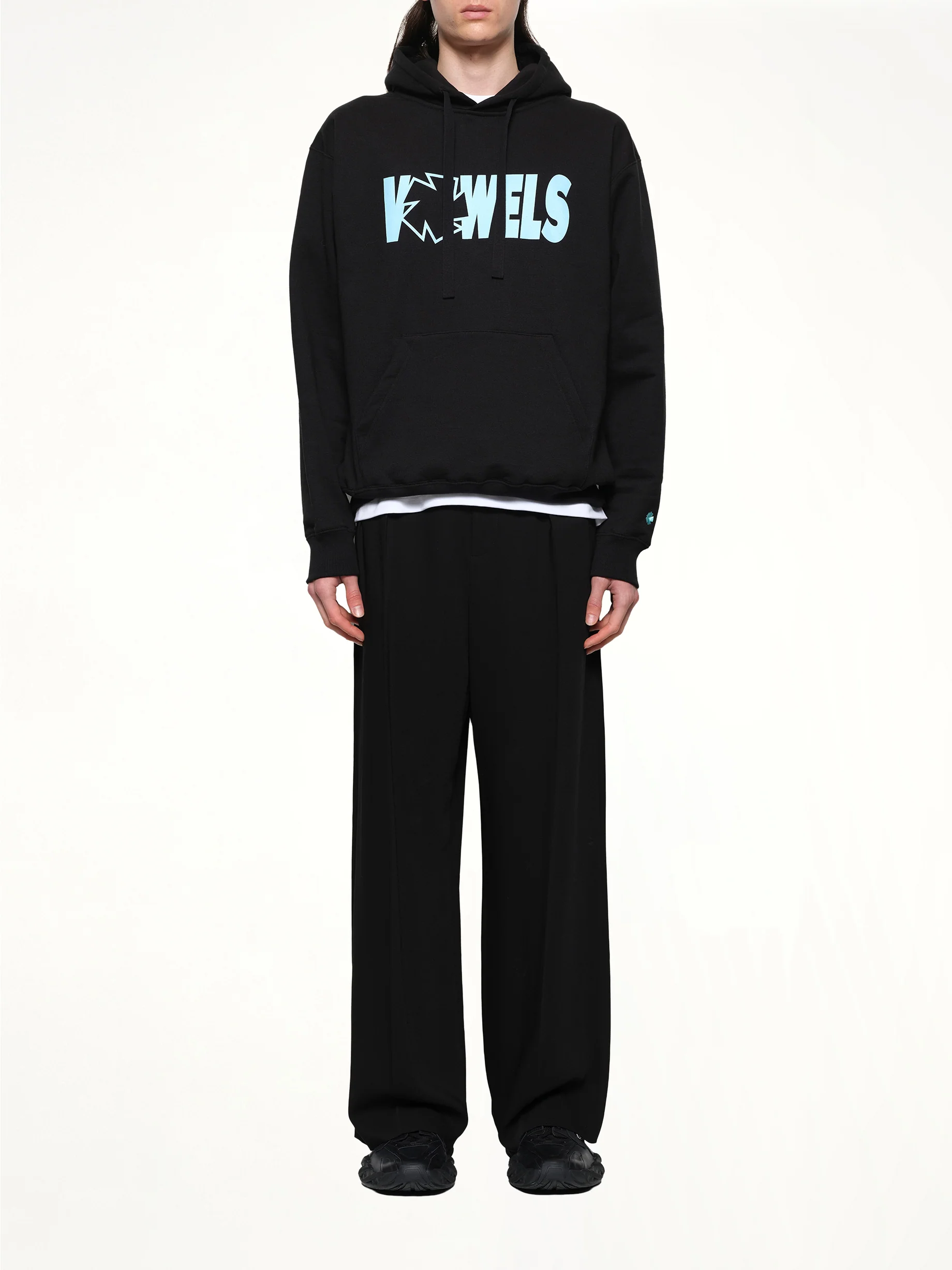 Icon Spell Out Hoodie in Black - Image 7