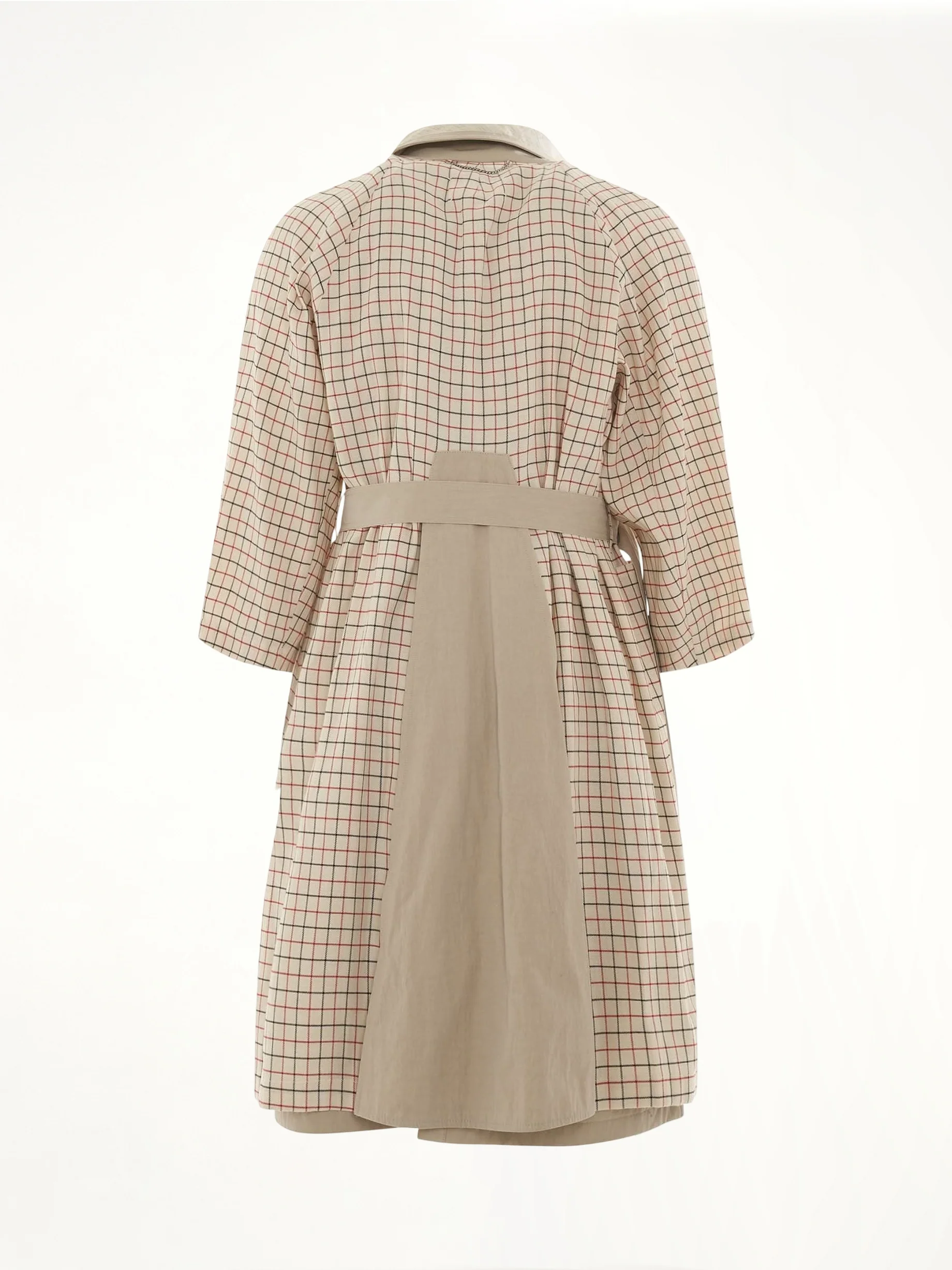 Double Breasted Trench Coat in Sand - Image 6