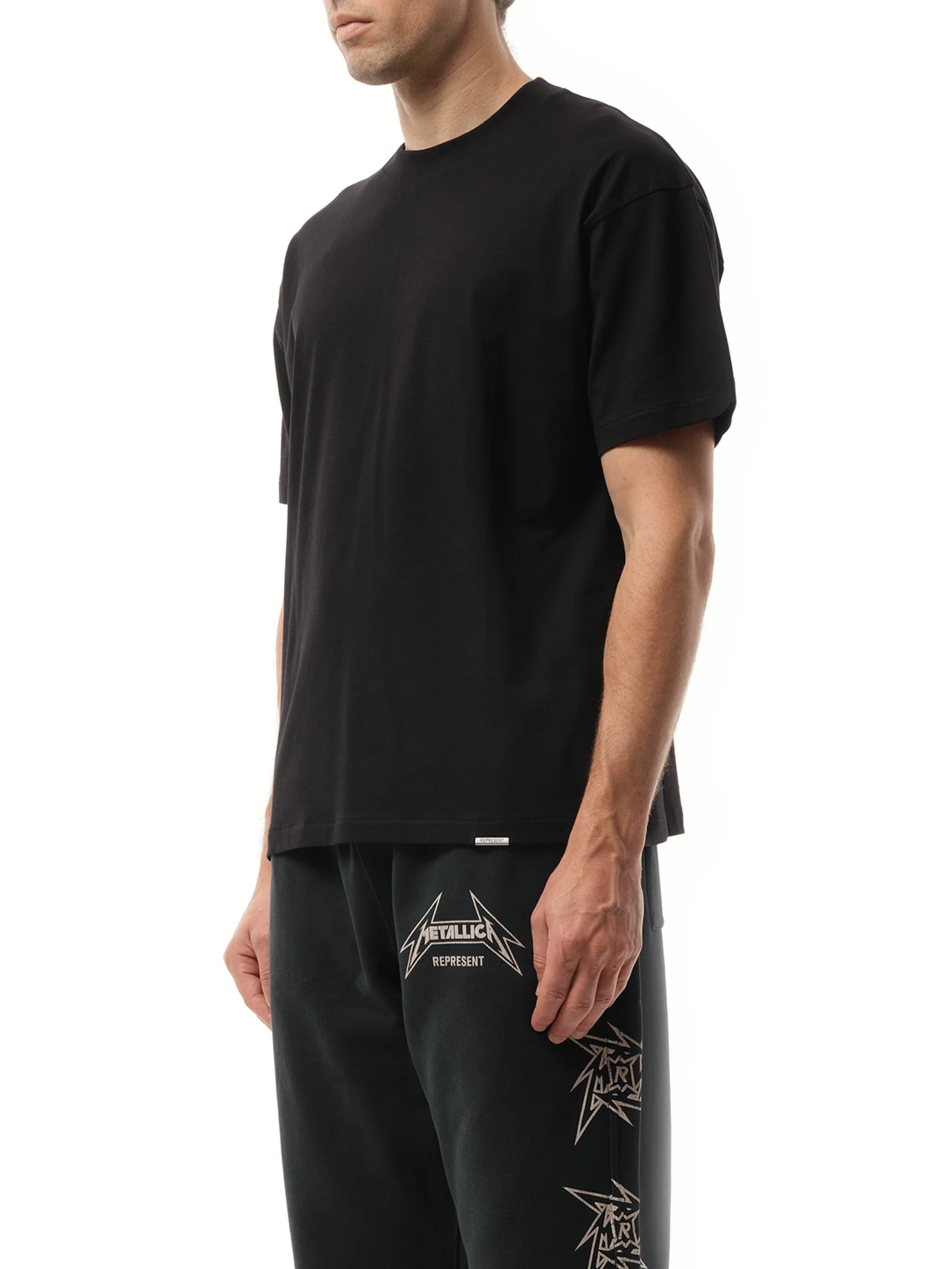 Initial Oversized T-Shirt in Black - Image 5
