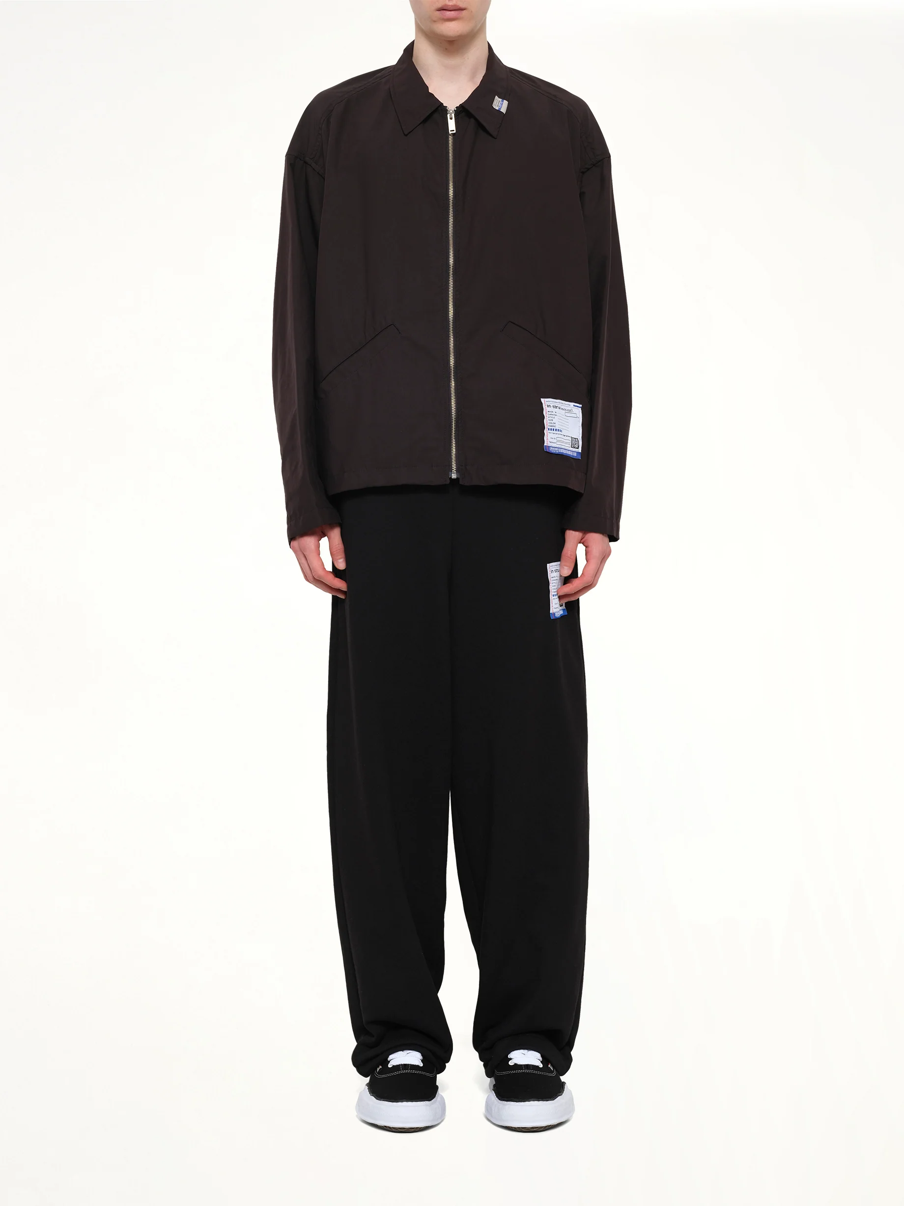 Instrumental Back Twill Zip Blouson in Black - Image 7