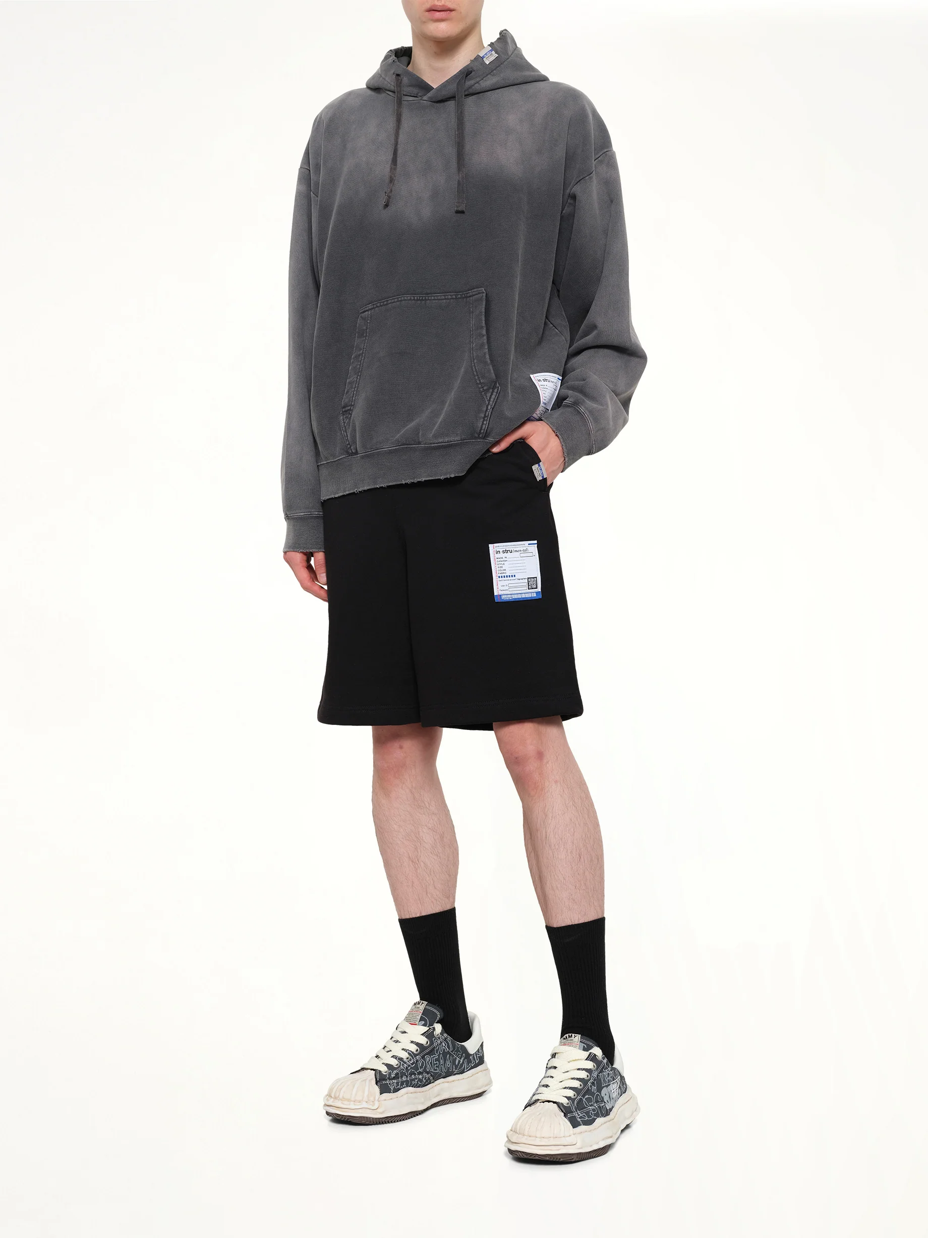 Instrumental Heavy Weight Easy Shorts in Black - Image 4