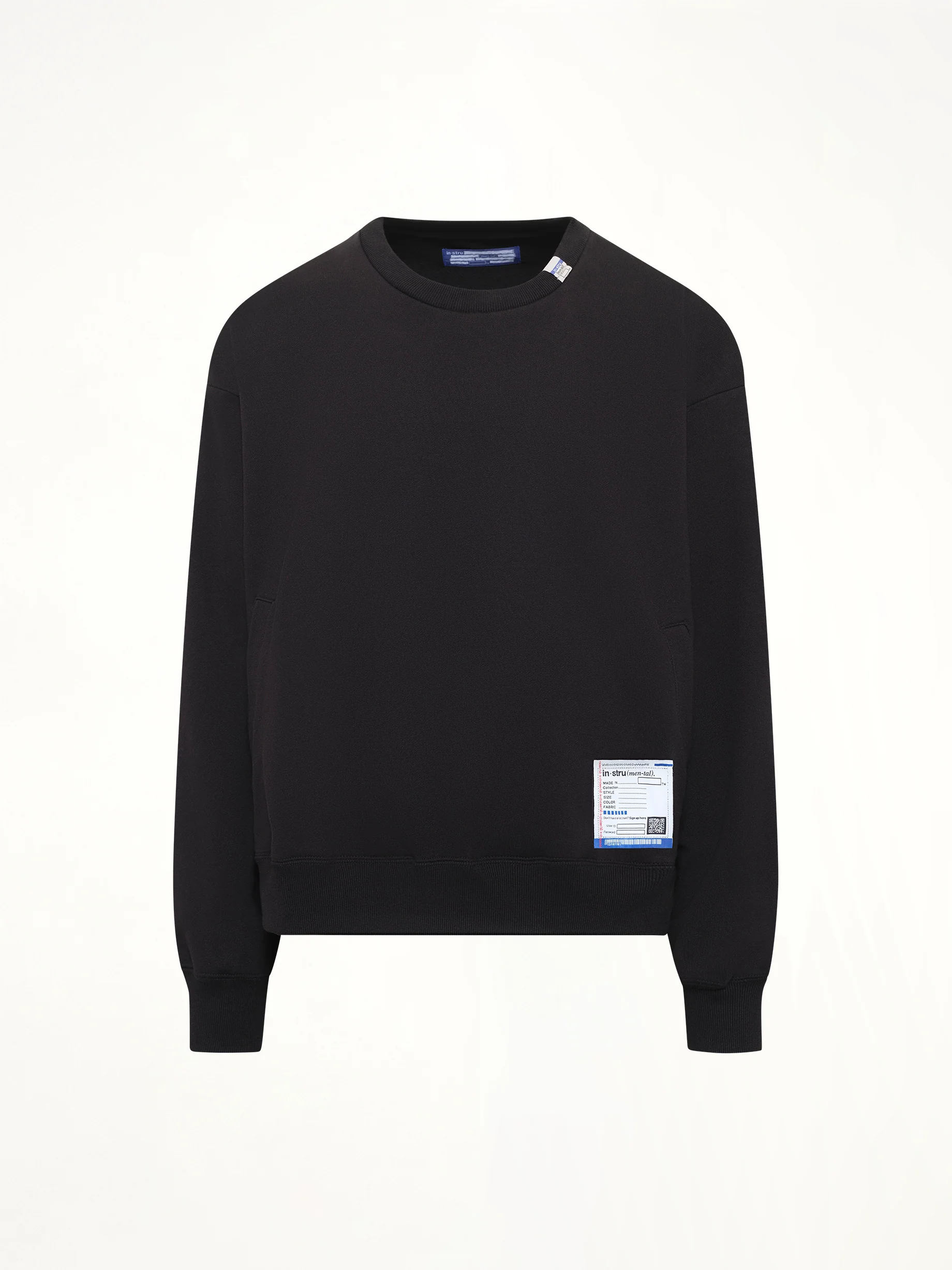 Instrumental Heavy Weight French Terry Sweatshirt in Black - Image 2