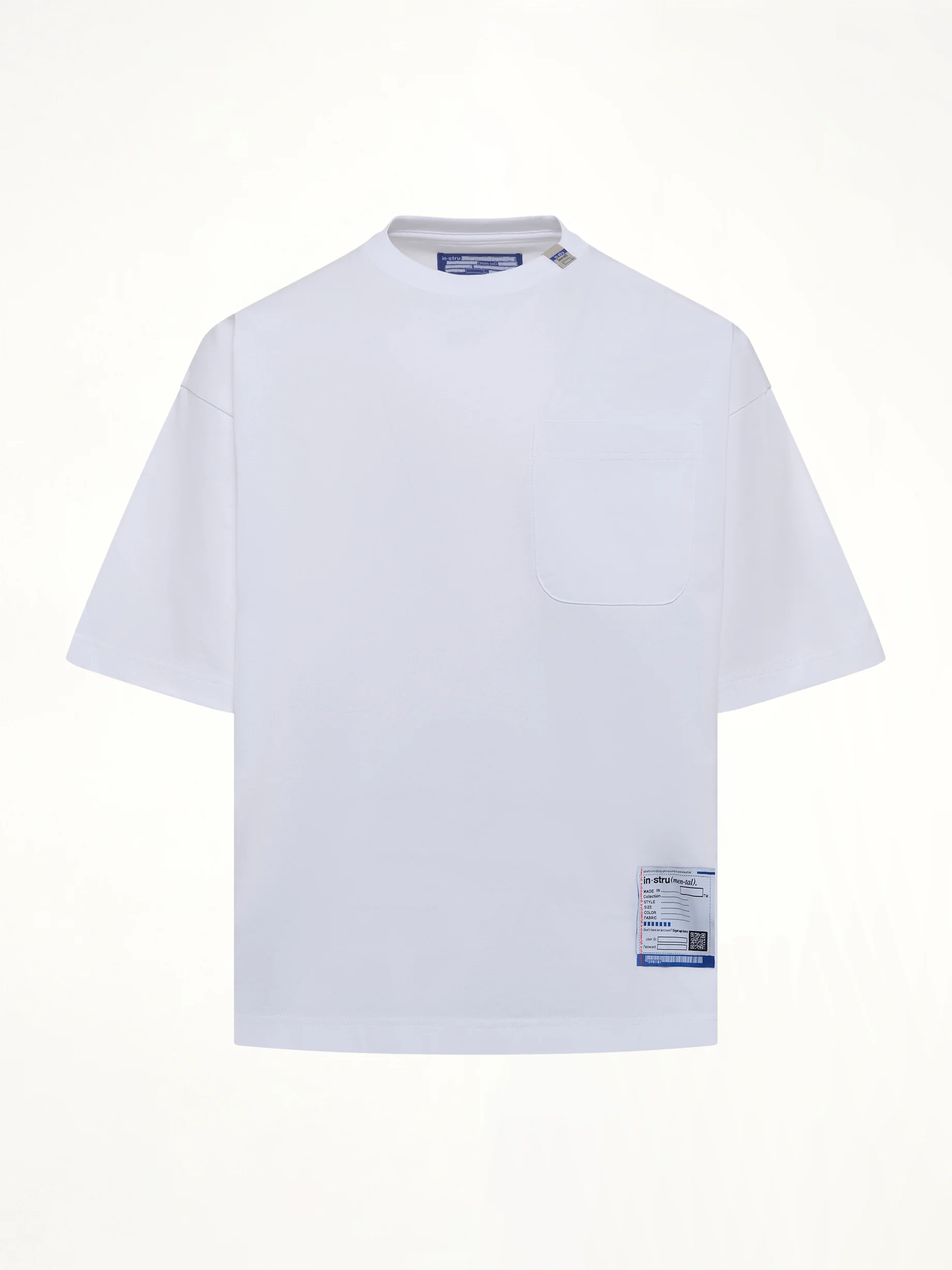 Instrumental Heavy Weight Pocket T-Shirt in White - Image 2