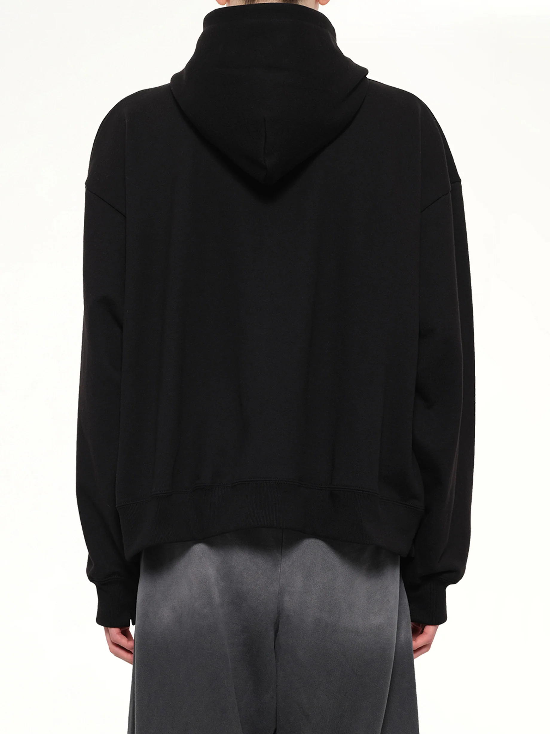 Instrumental Heavy Weight Zip Hoodie in Black - Image 5