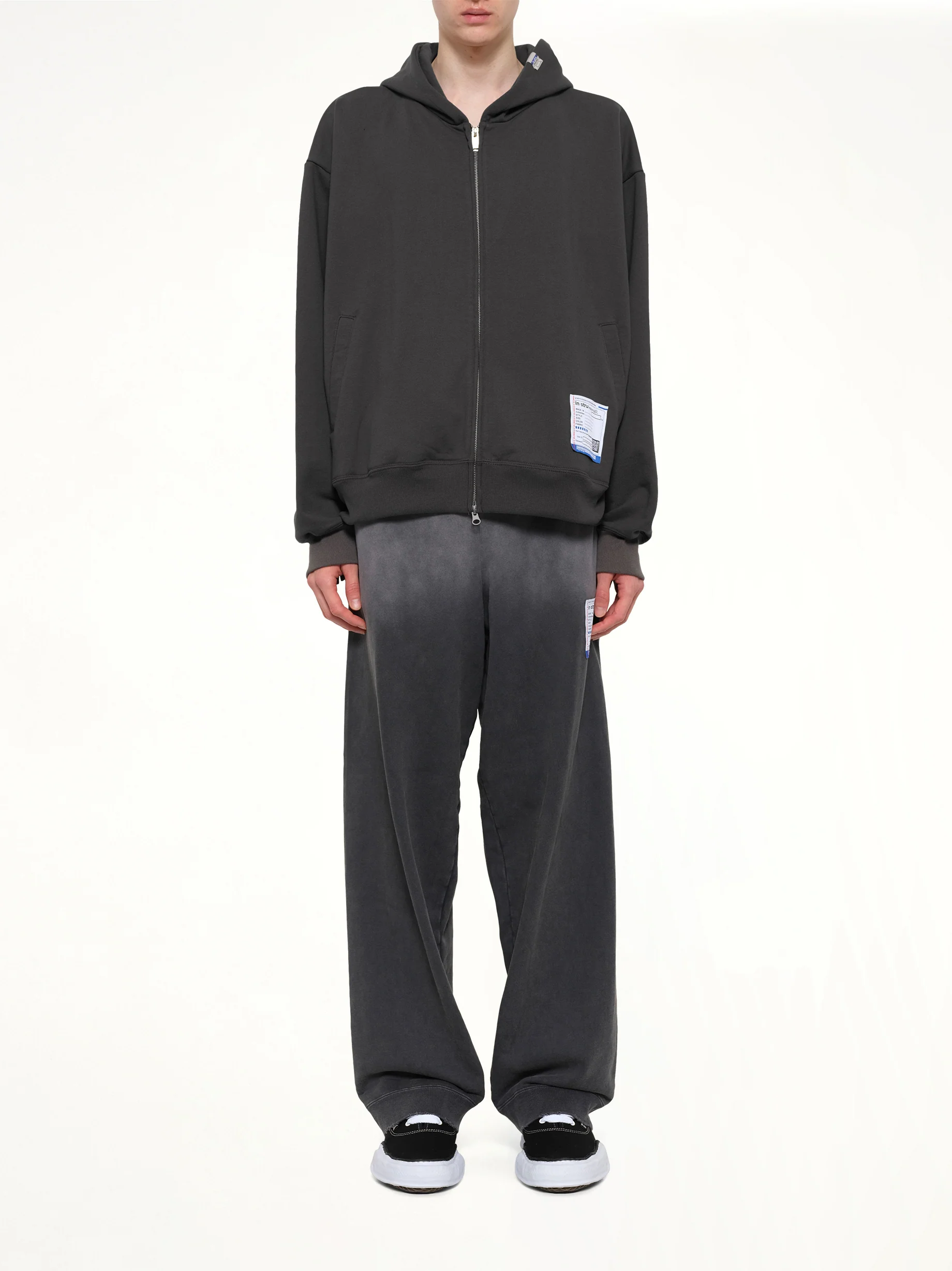 Instrumental Heavy Weight Zip Hoodie in Dark Gray - Image 7