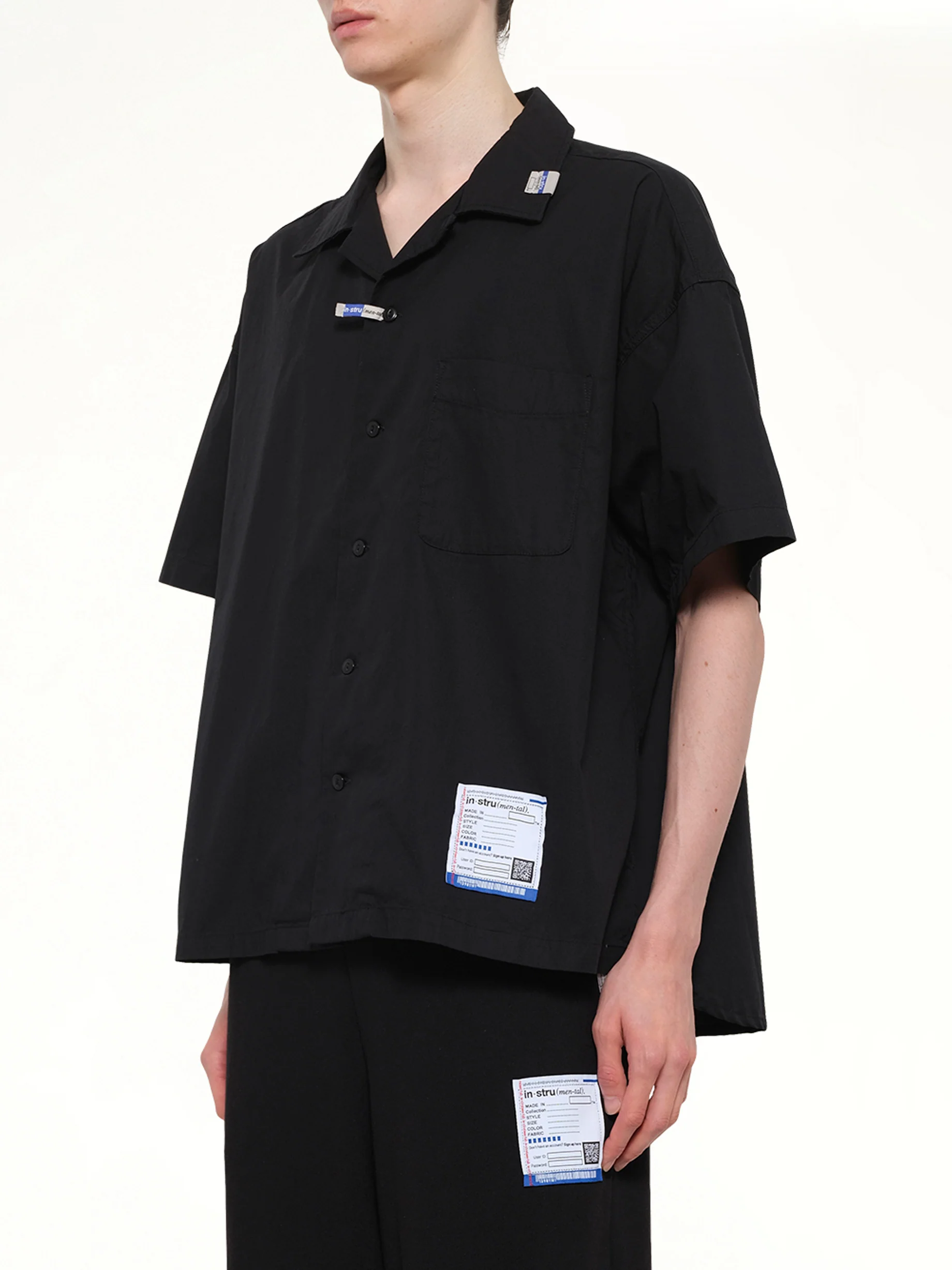 Instrumental High Density OX Shirts in Black - Image 3