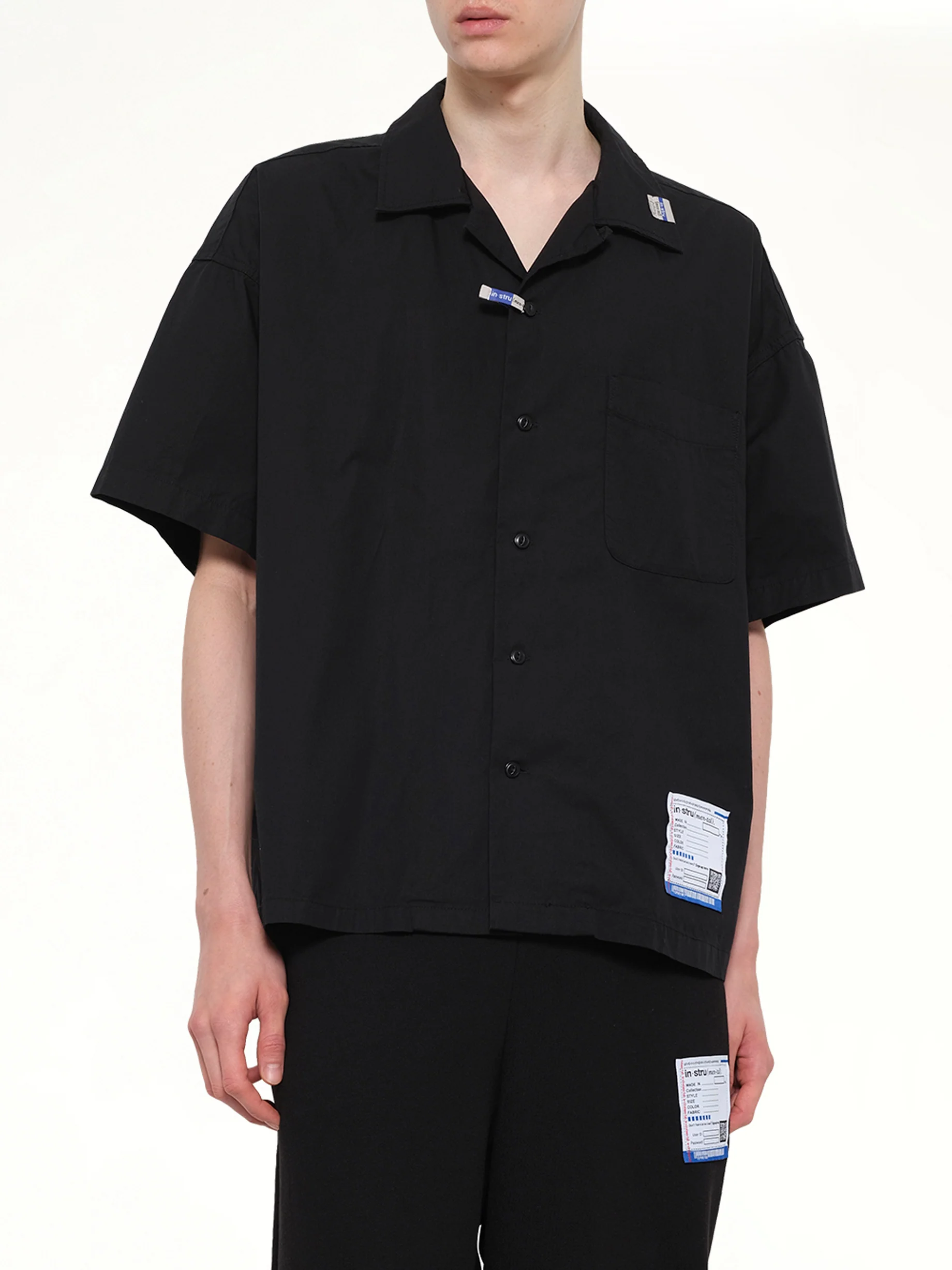 Instrumental High Density OX Shirts in Black - Image 6
