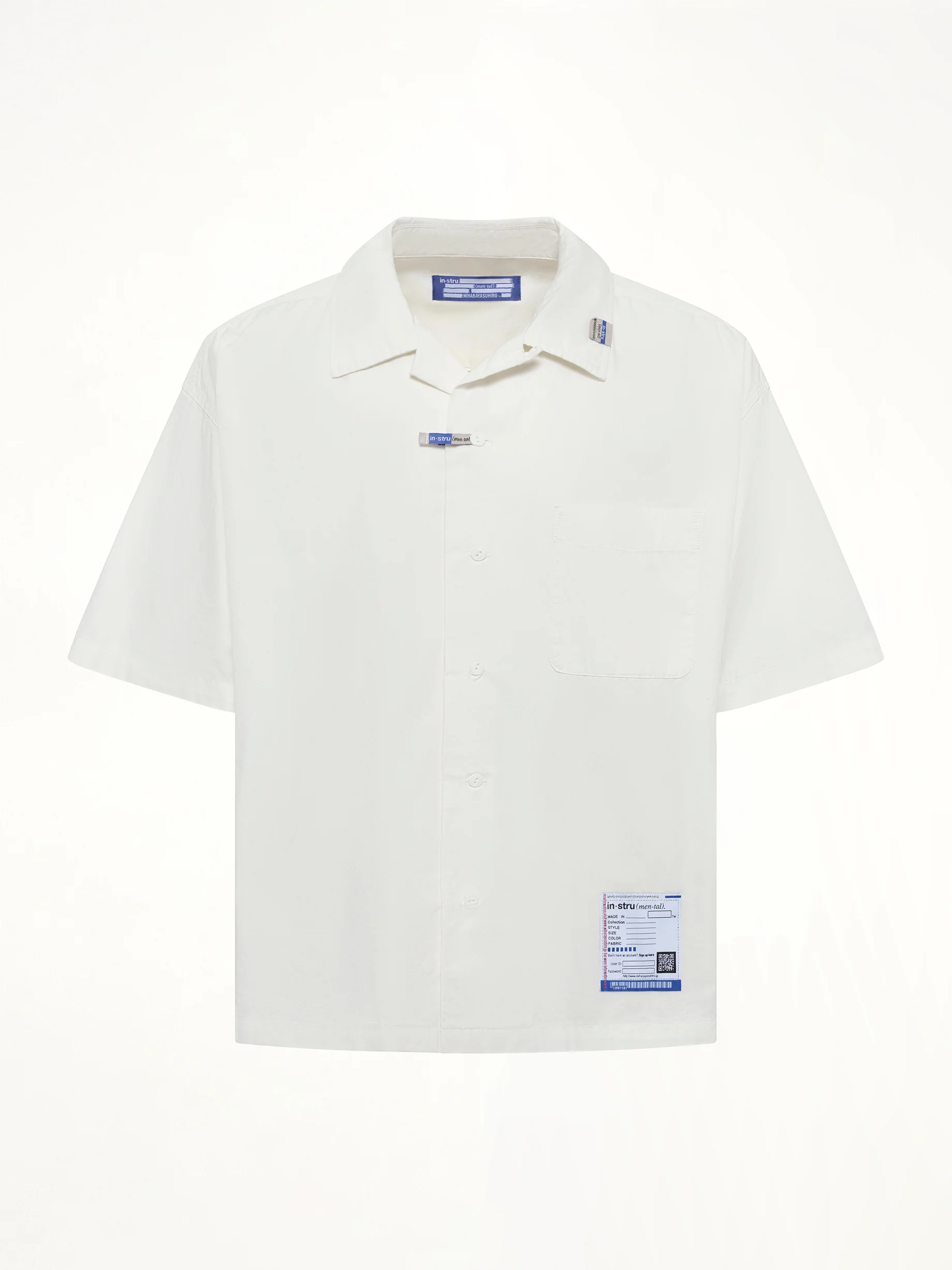 Instrumental High Density OX Shirts in White - Image 2