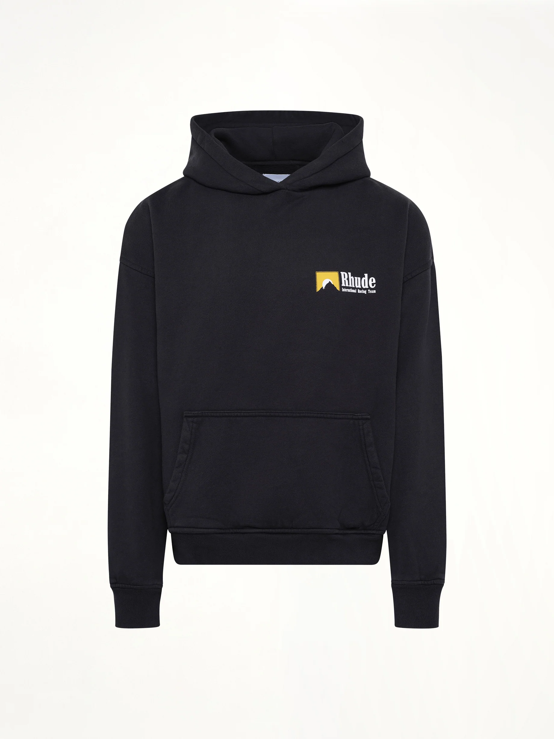 International Racing Logo Hoodie in Vintage Black - Image 2