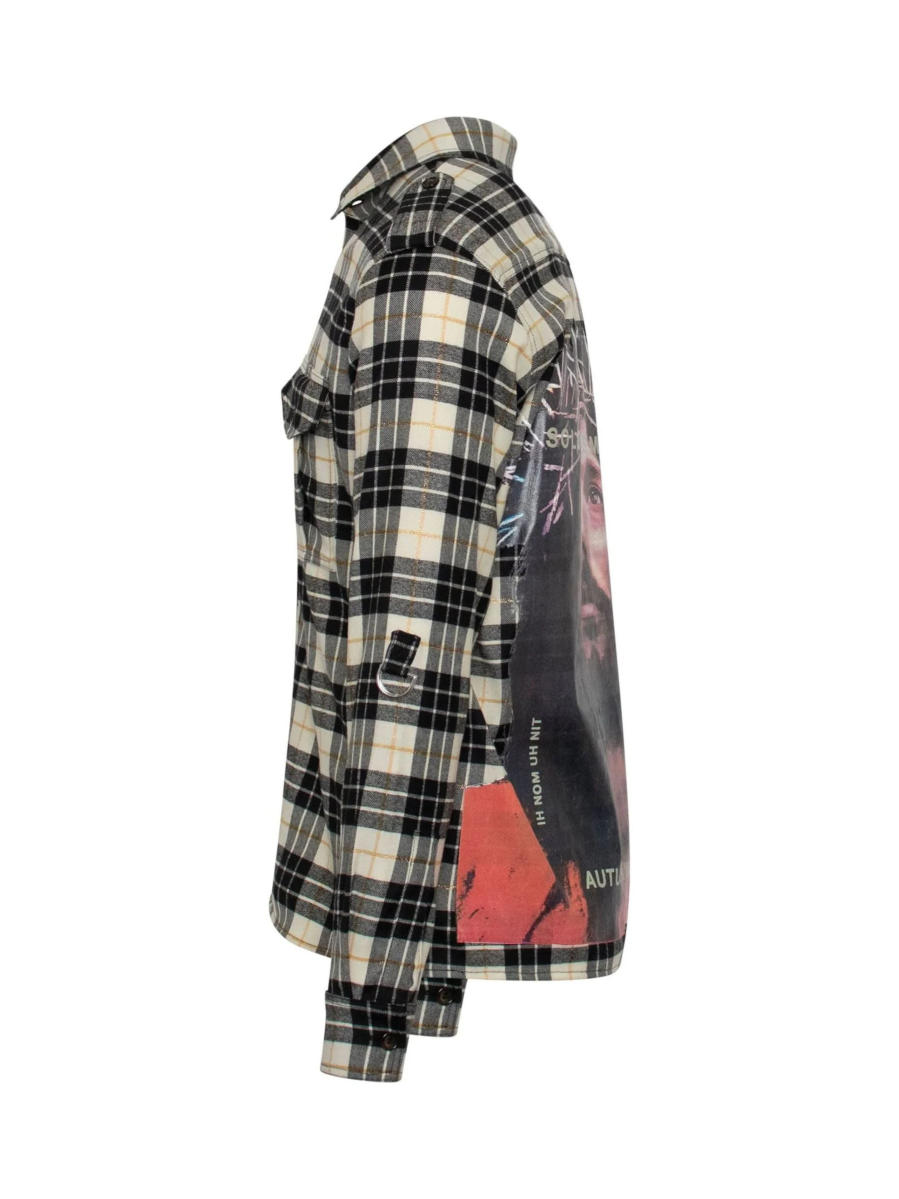 Jesus Shirt in Black Check - Image 3