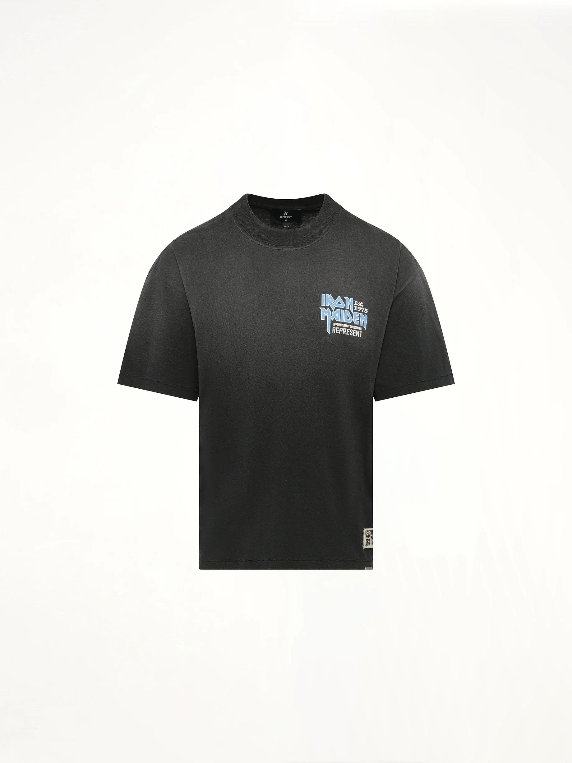 Iron Maiden Anniversary T-Shirt in Stained Black - Image 2