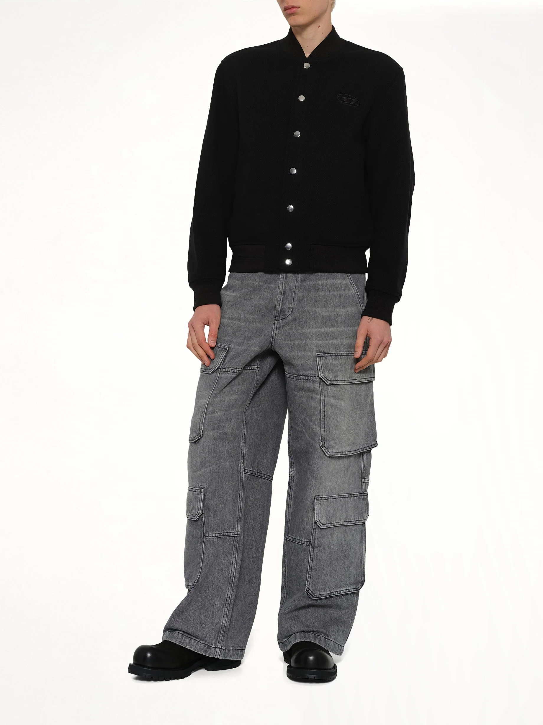 J-ARRY-WRD Bomber Jacket in Black - Image 4