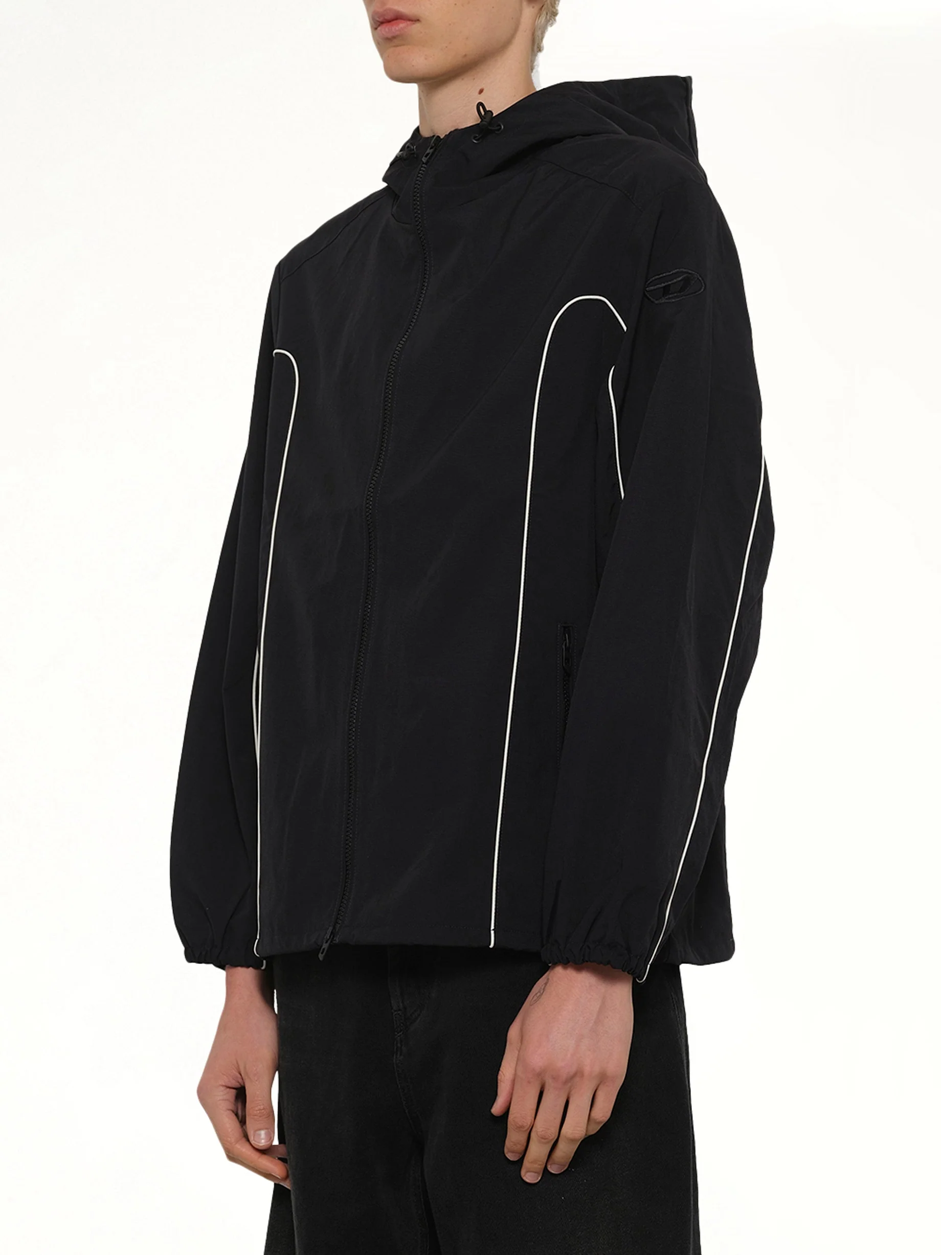 J-HIVES-WRD Jacket in Black - Image 3