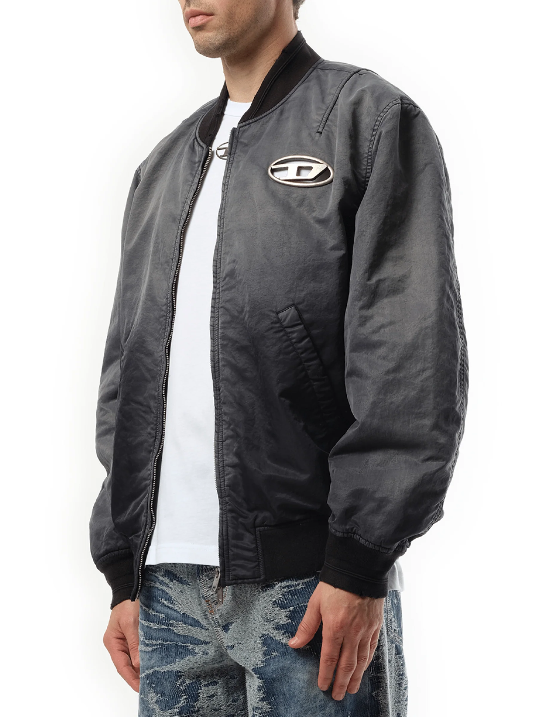 J-Kepes Bomber Jacket in Blue - Image 4