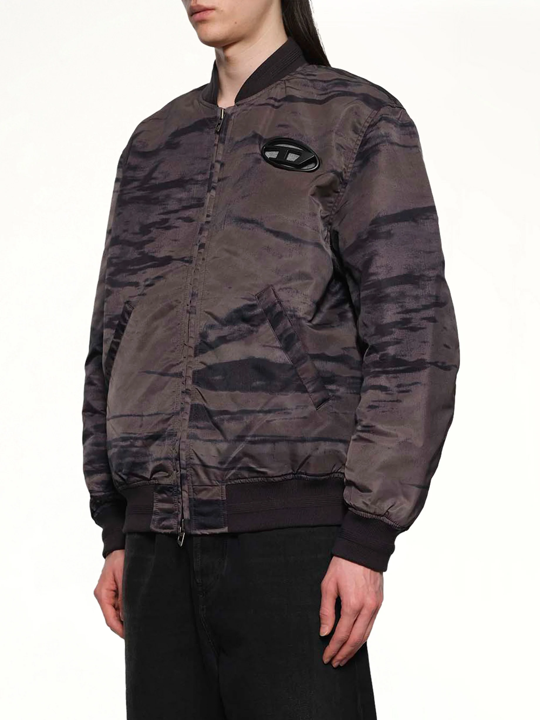 J-KEPES-DLBZ Jacket in Black/Dark Grey - Image 3