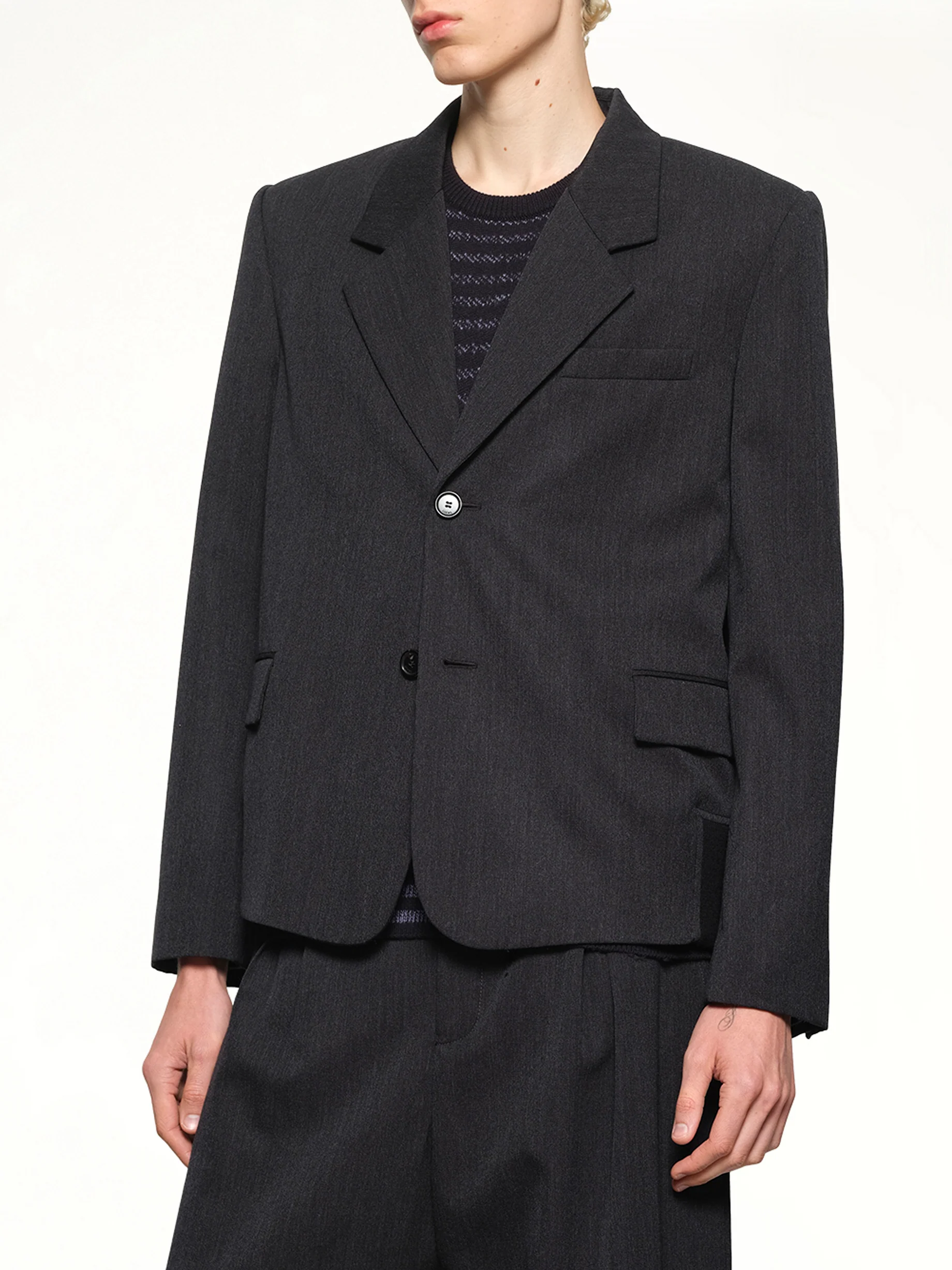 Wool Jacket in Grey - Image 6