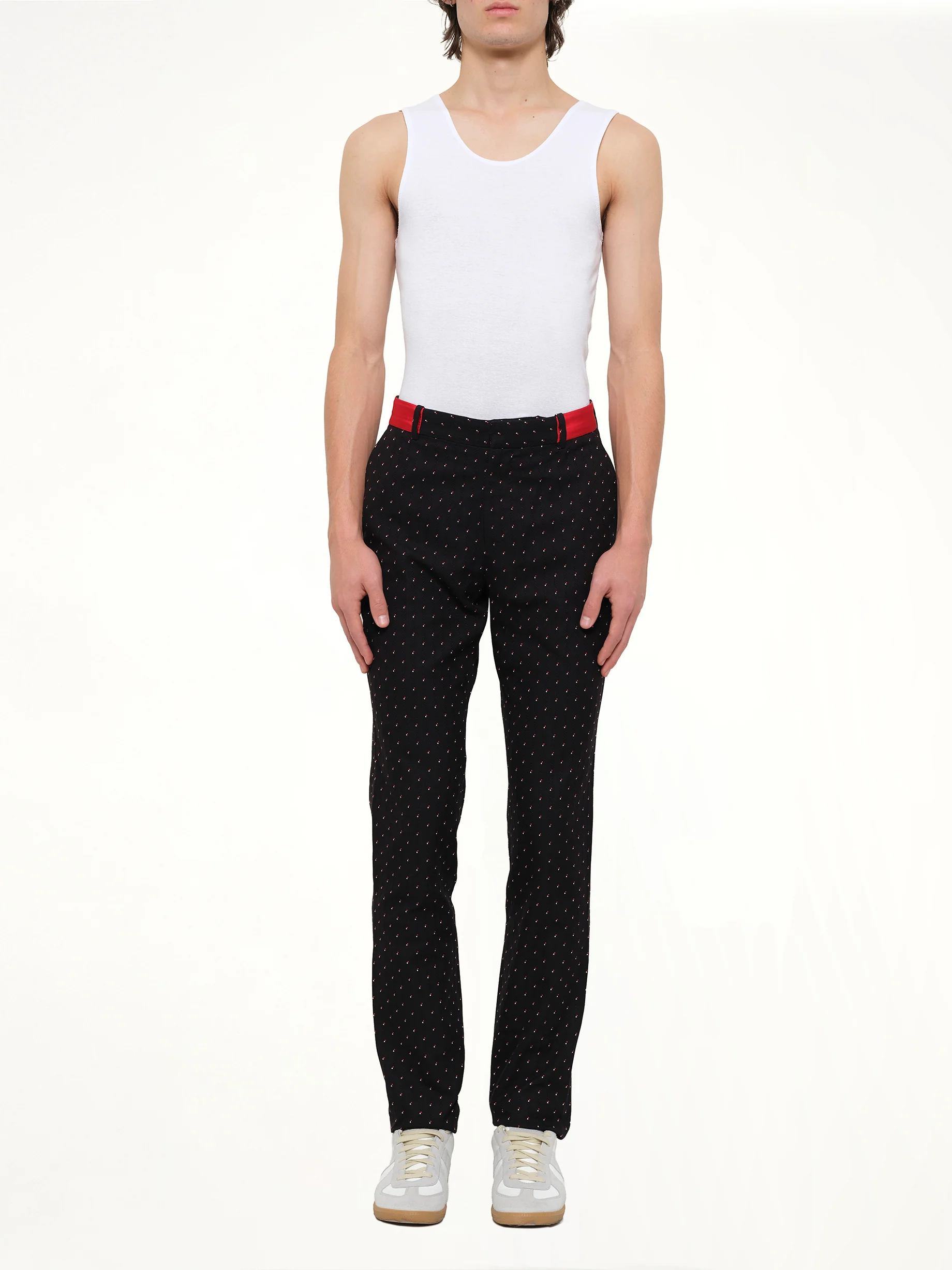 Jacquard Pants in Black - Image 2