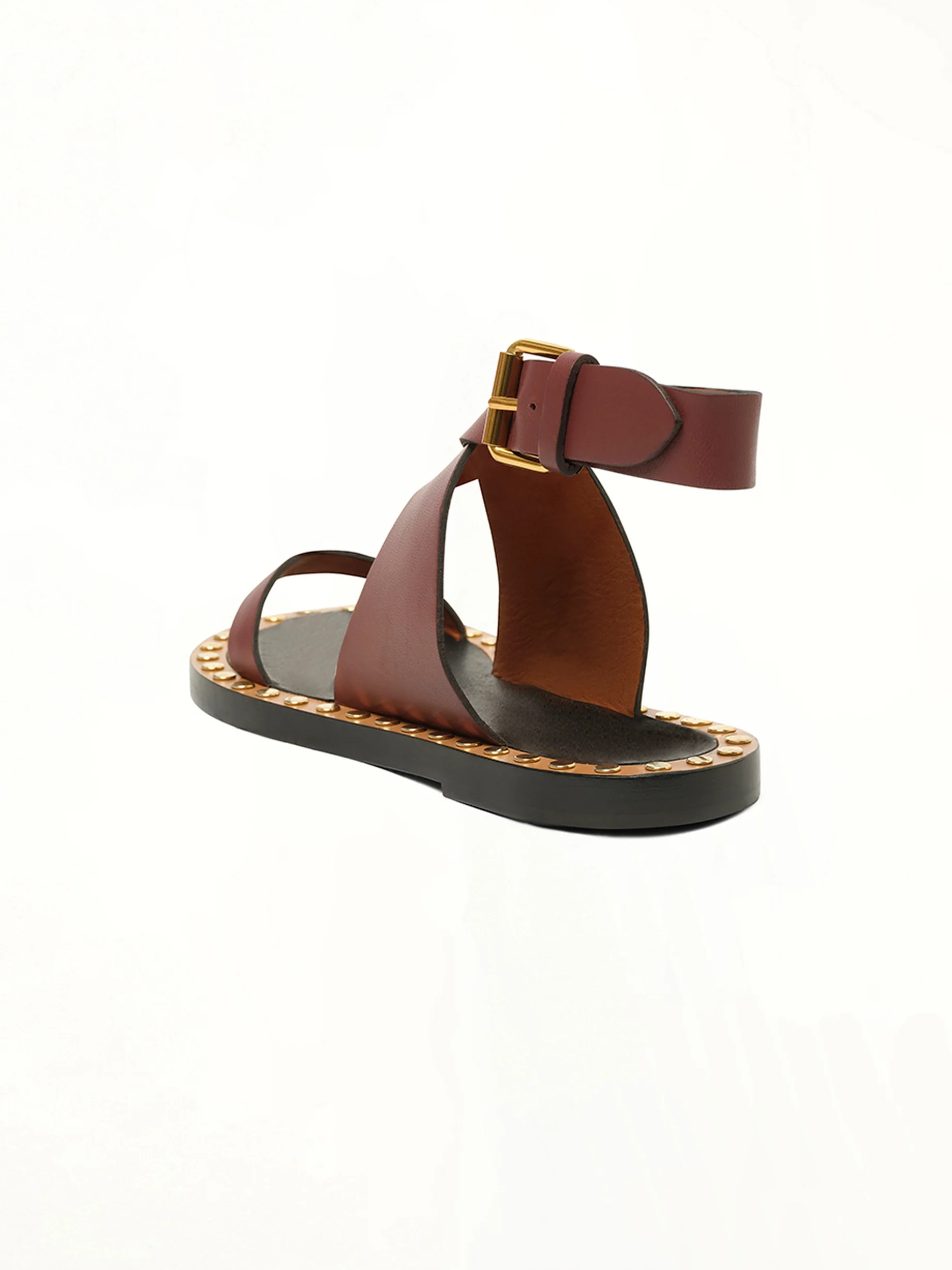 Janis Sandals in Burgundy - Image 3