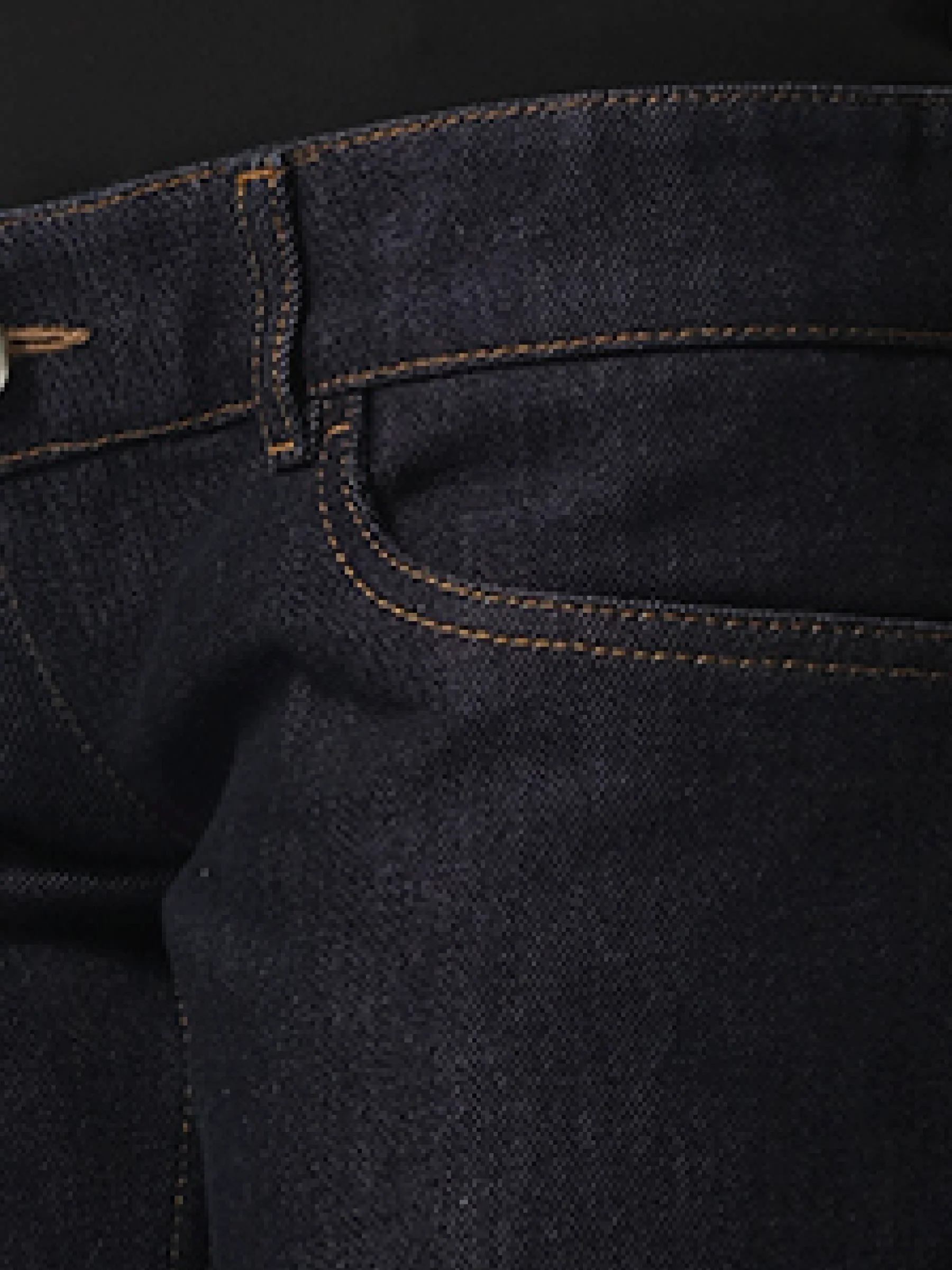 Jersey Hybrid Denim Trouser in Blue Raw - Image 3