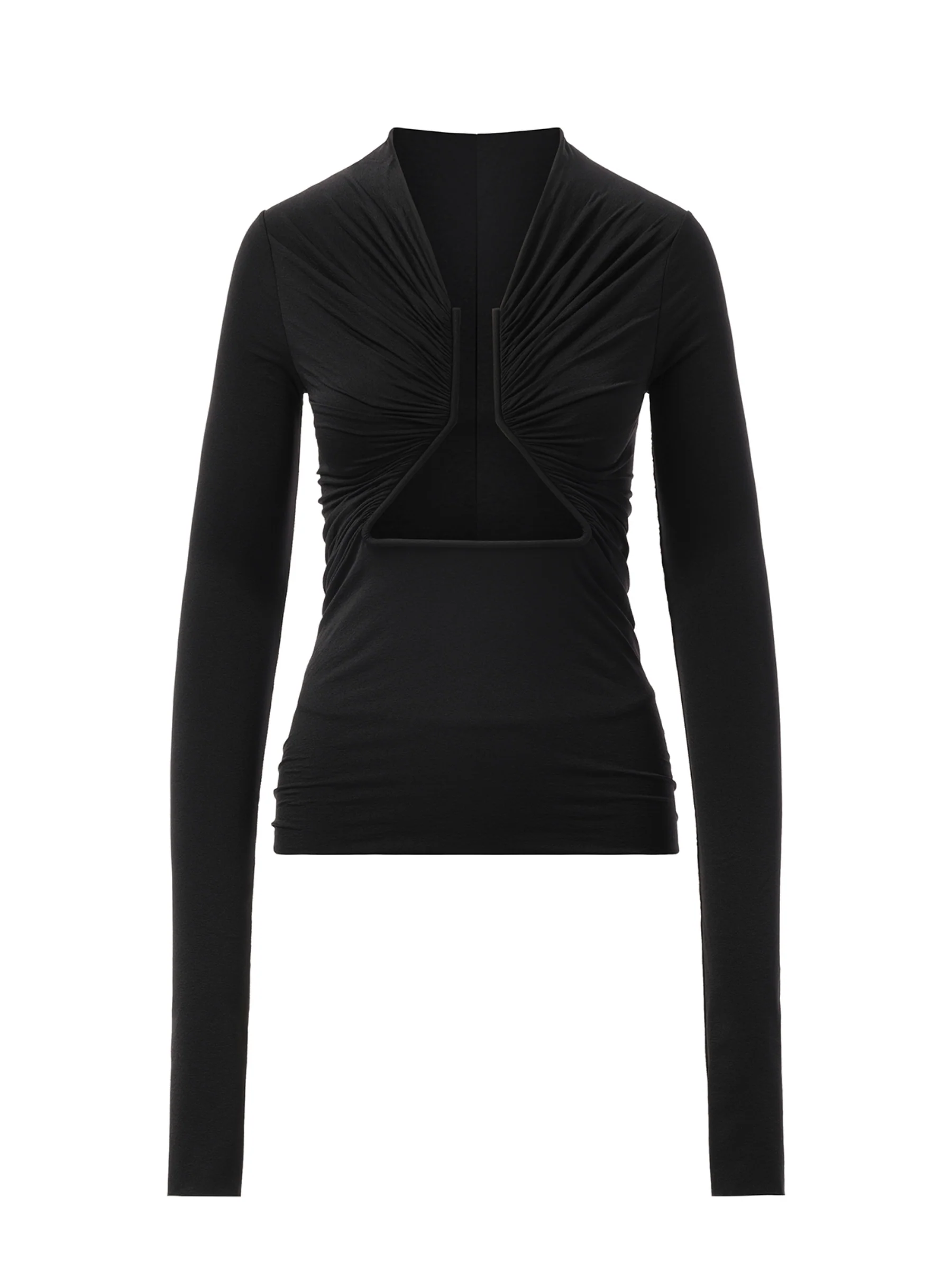 Jersey Long Sleeve Prong in Black - Image 2