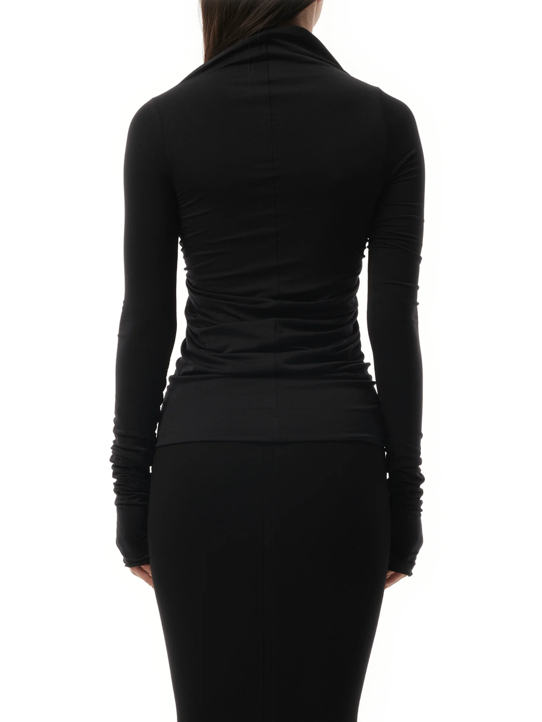 Jersey Long Sleeve Prong in Black - Image 6