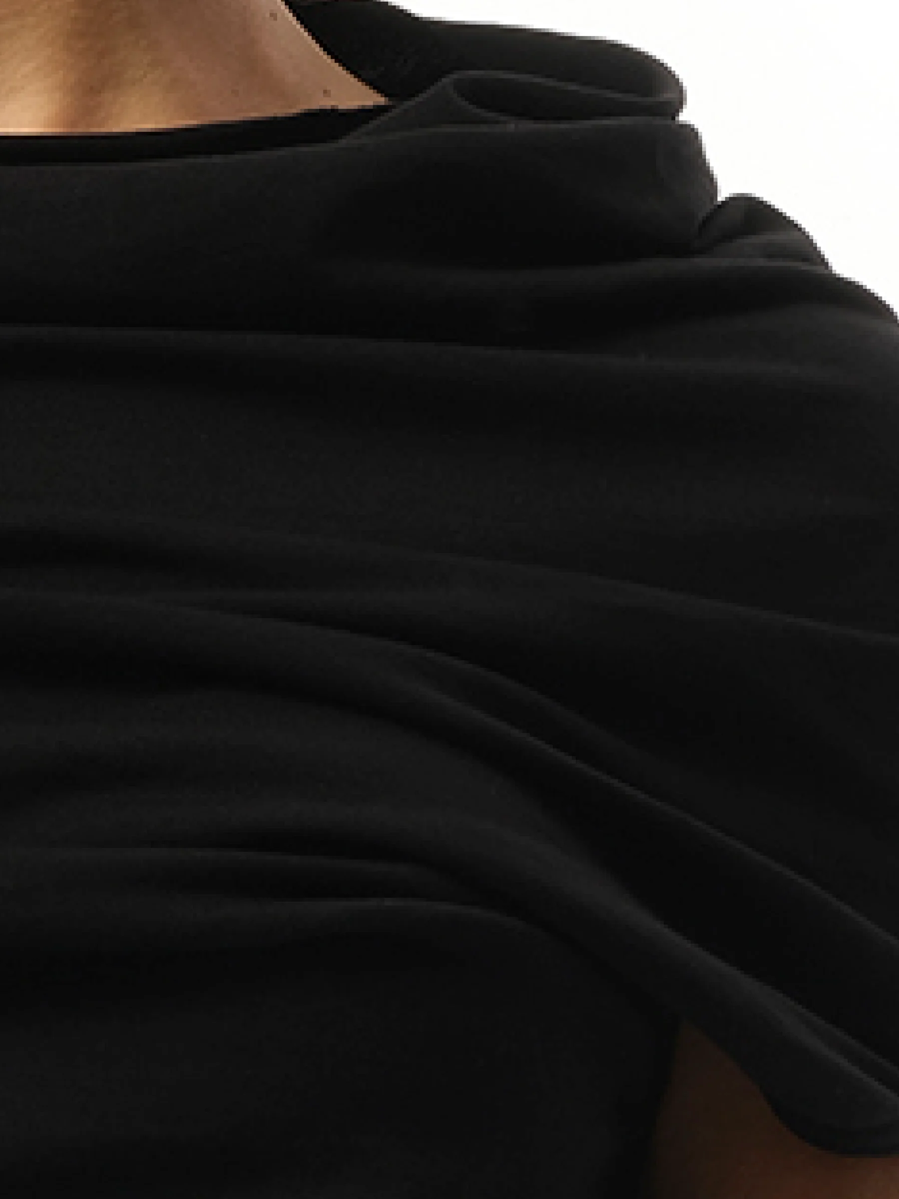Jersey Shroud Top in Black - Image 3
