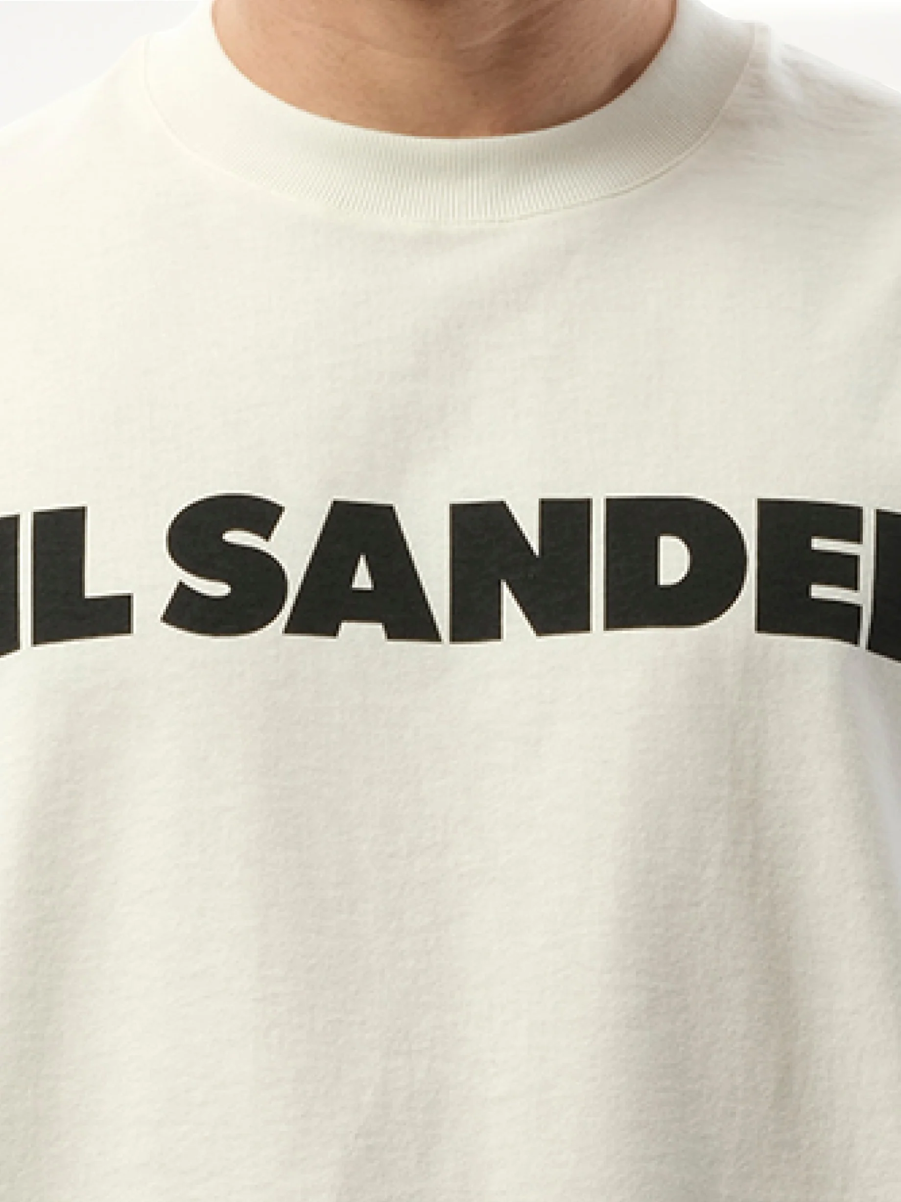 Jil Sander Logo T-Shirt in Porcelain - Image 3
