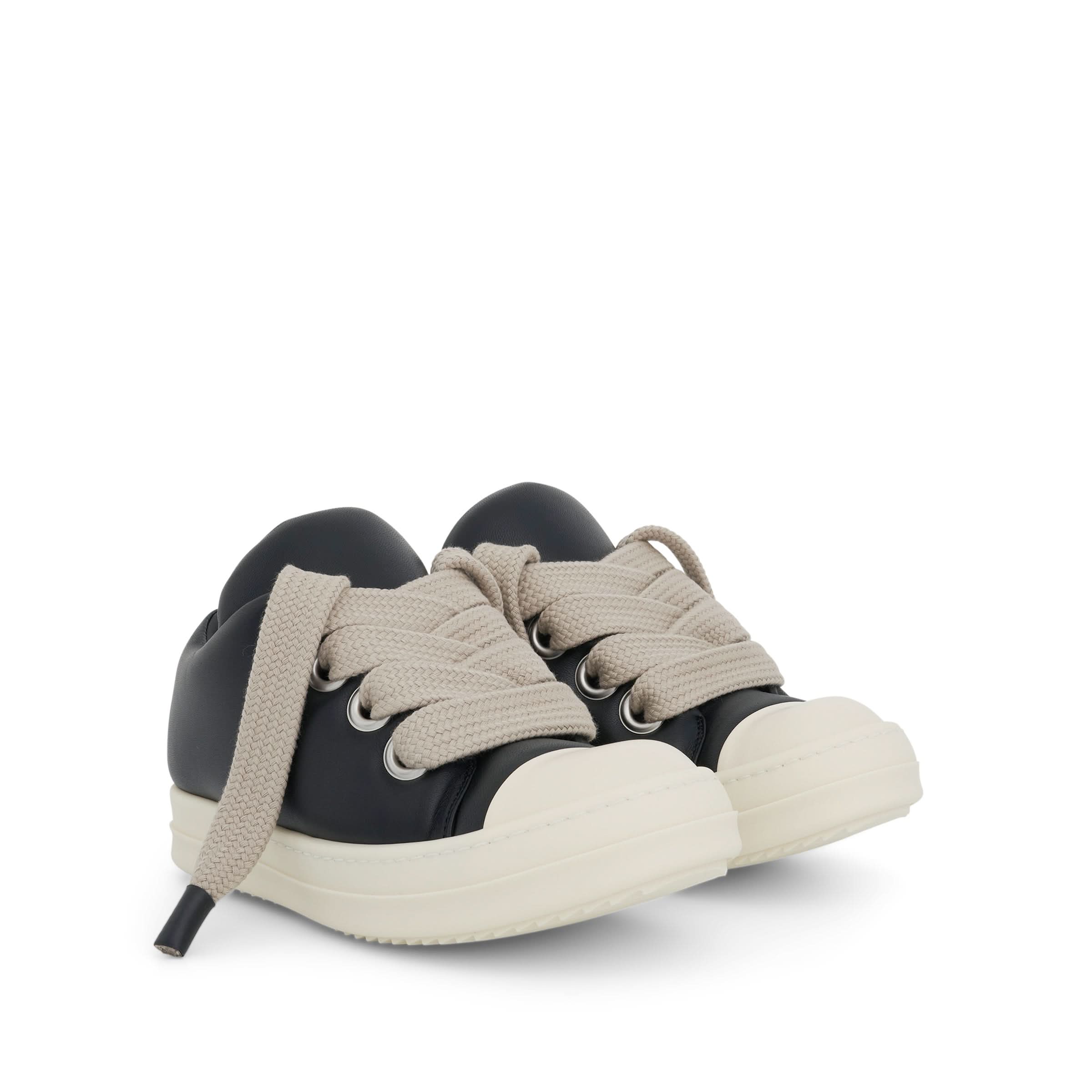 Jumbo Lace Padded Low Sneaker in Black/Milk - Image 2