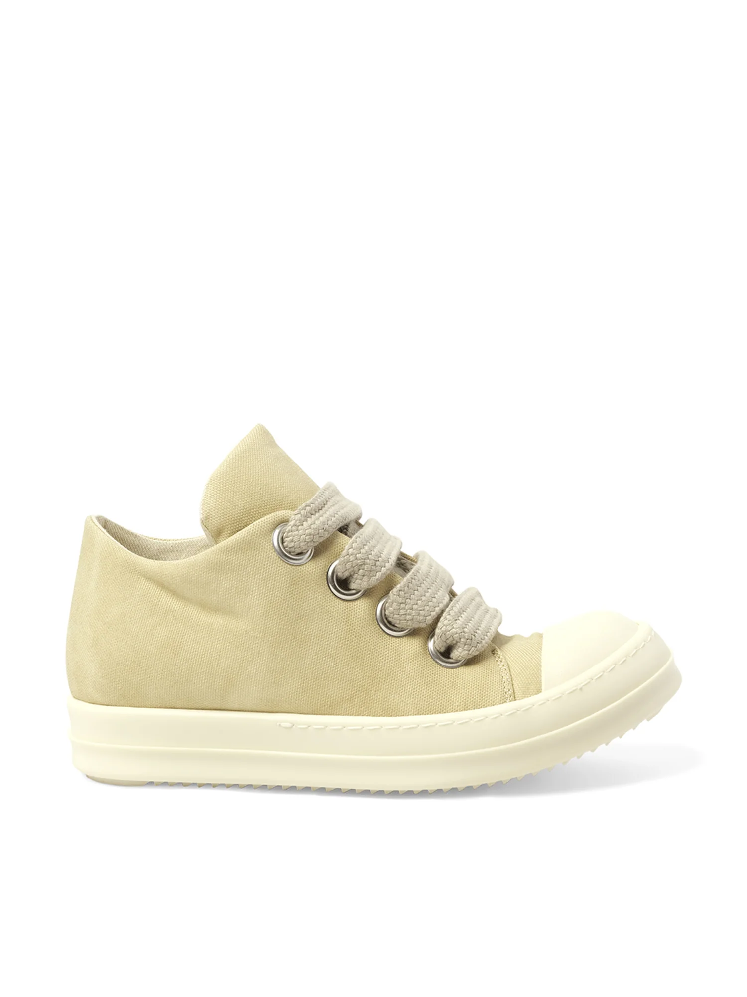 Jumbo Lace Puffer Low Sneaks in Parchment/Milk