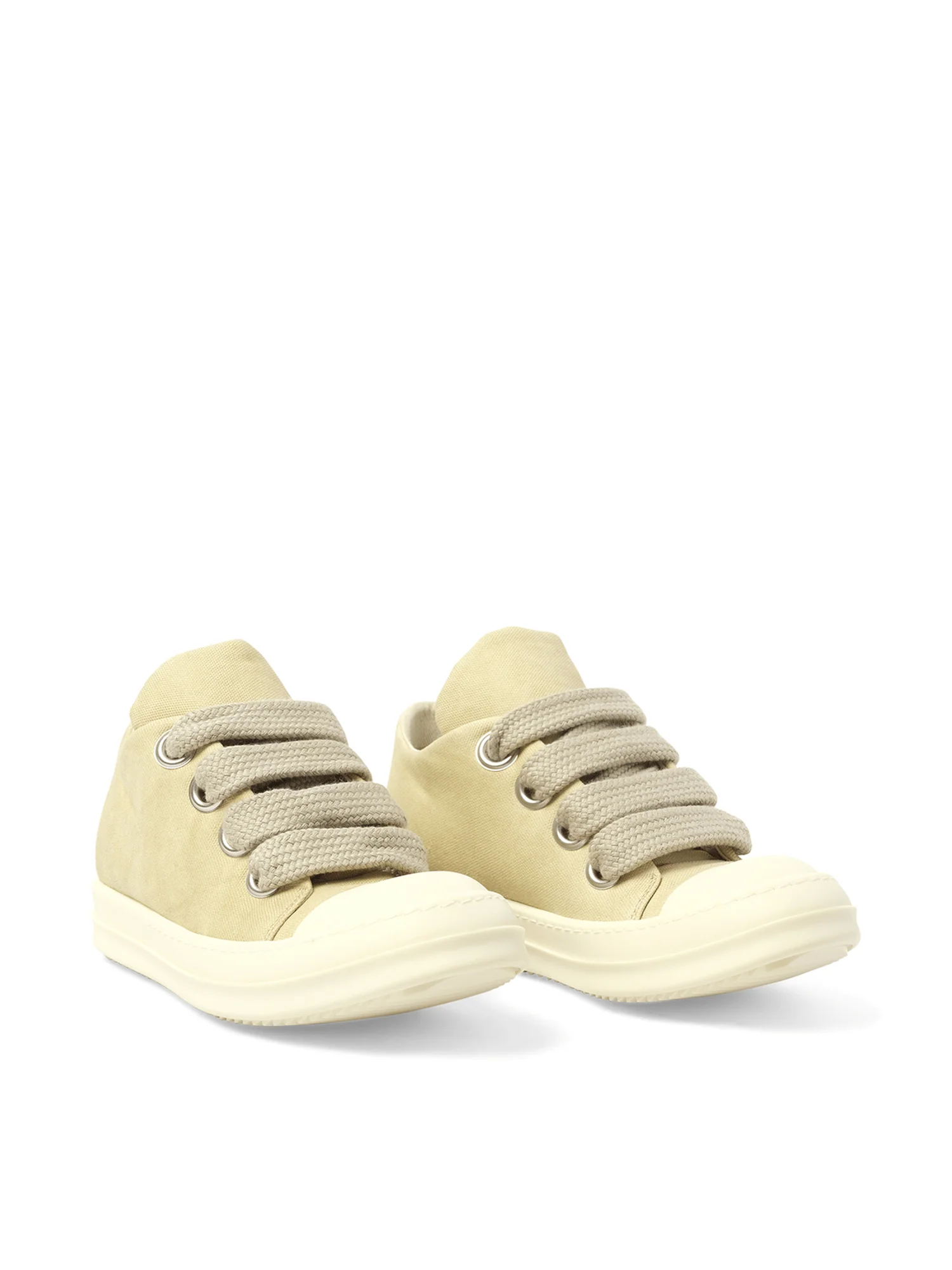 Jumbo Lace Puffer Low Sneaks in Parchment/Milk - Image 2