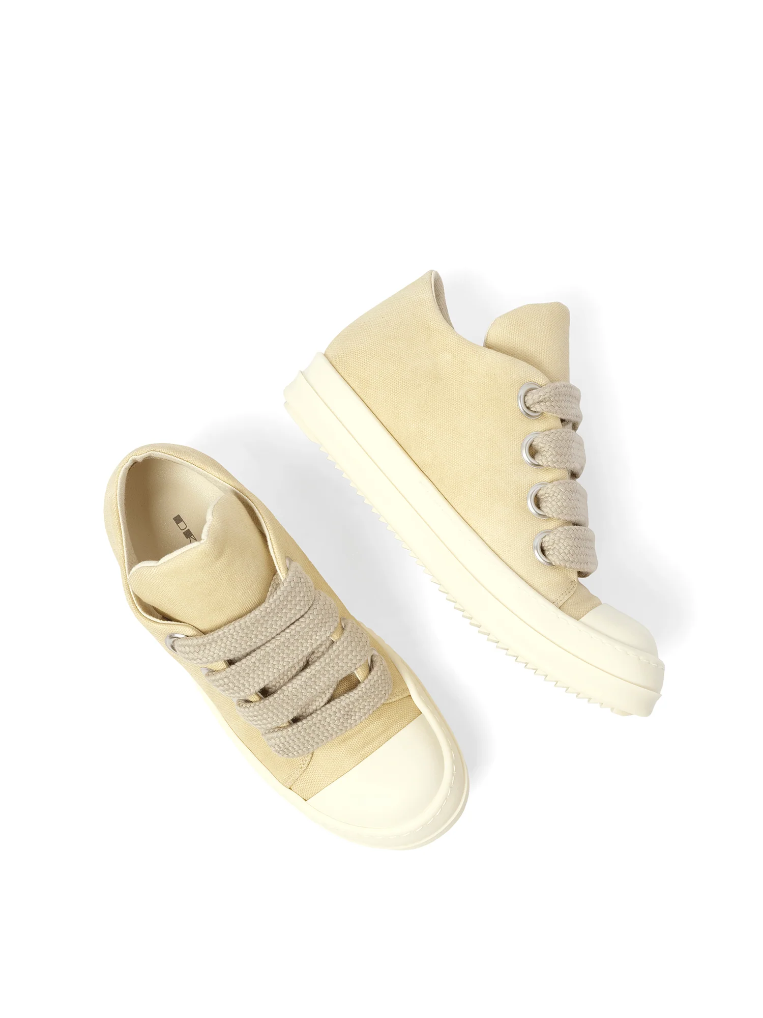 Jumbo Lace Puffer Low Sneaks in Parchment/Milk - Image 4