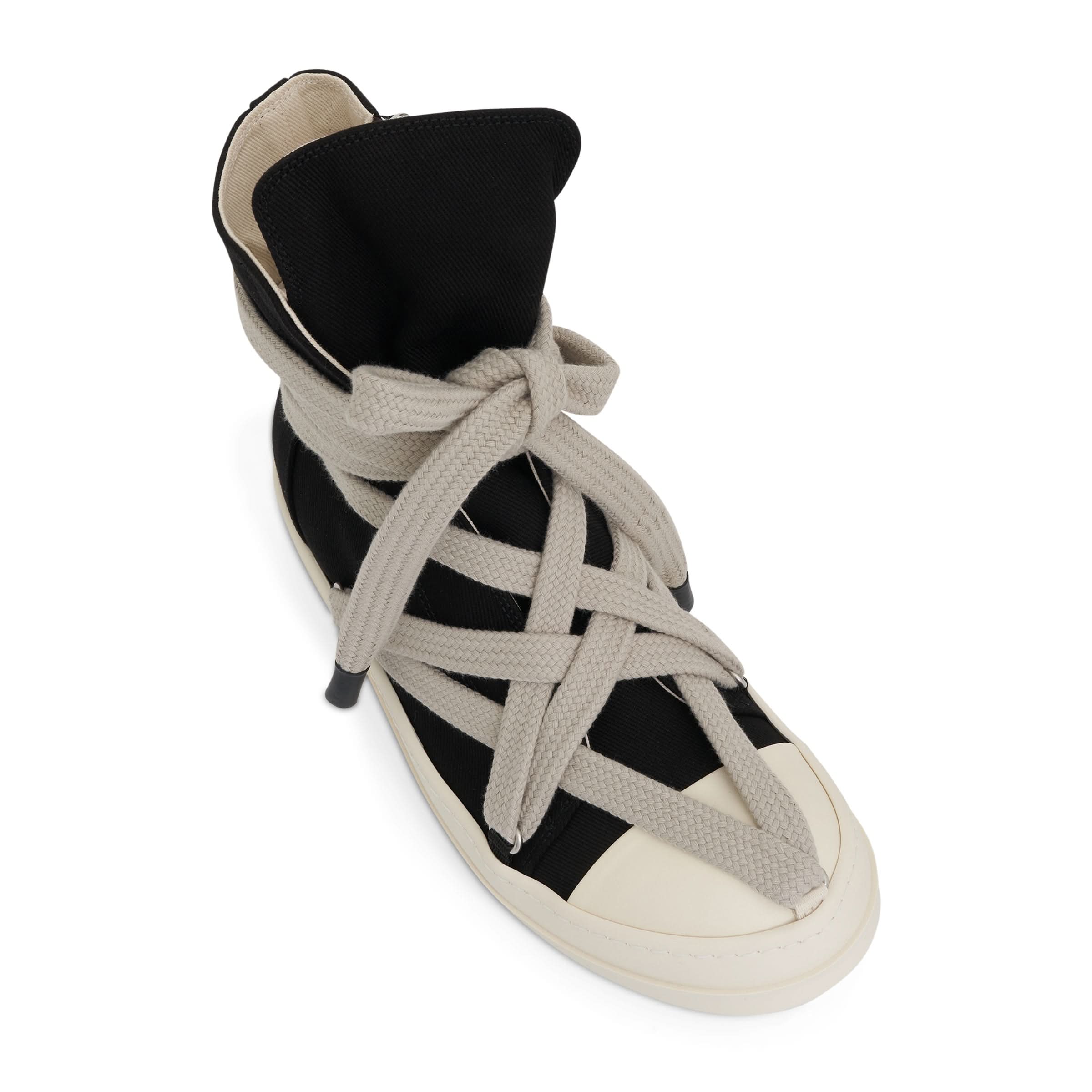 Jumbo Laces Hexa Sneaker in Black/Pearl - Image 4