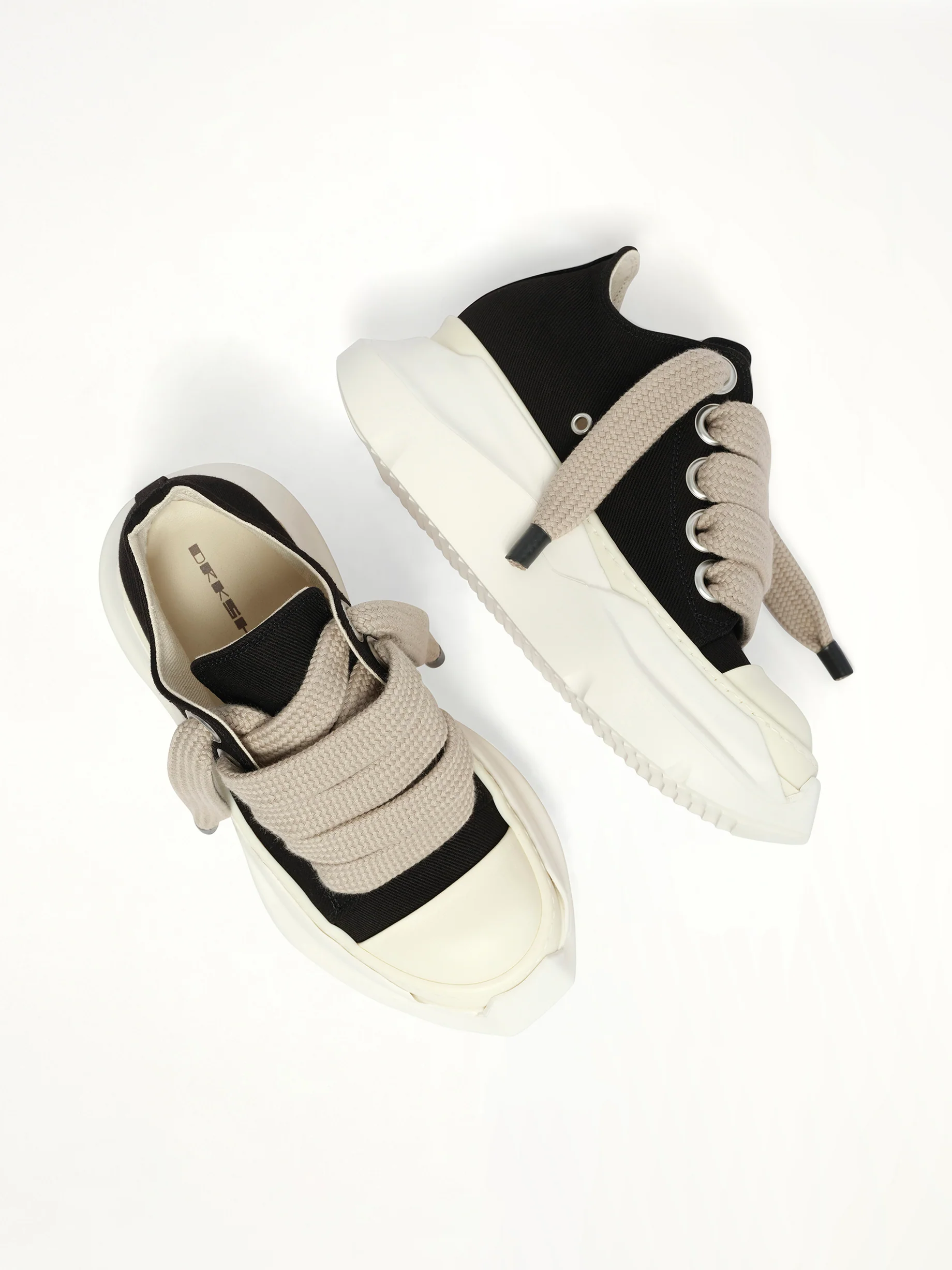 Jumbolace Abstract Low Sneaker in Black/Milk/Milk - Image 4