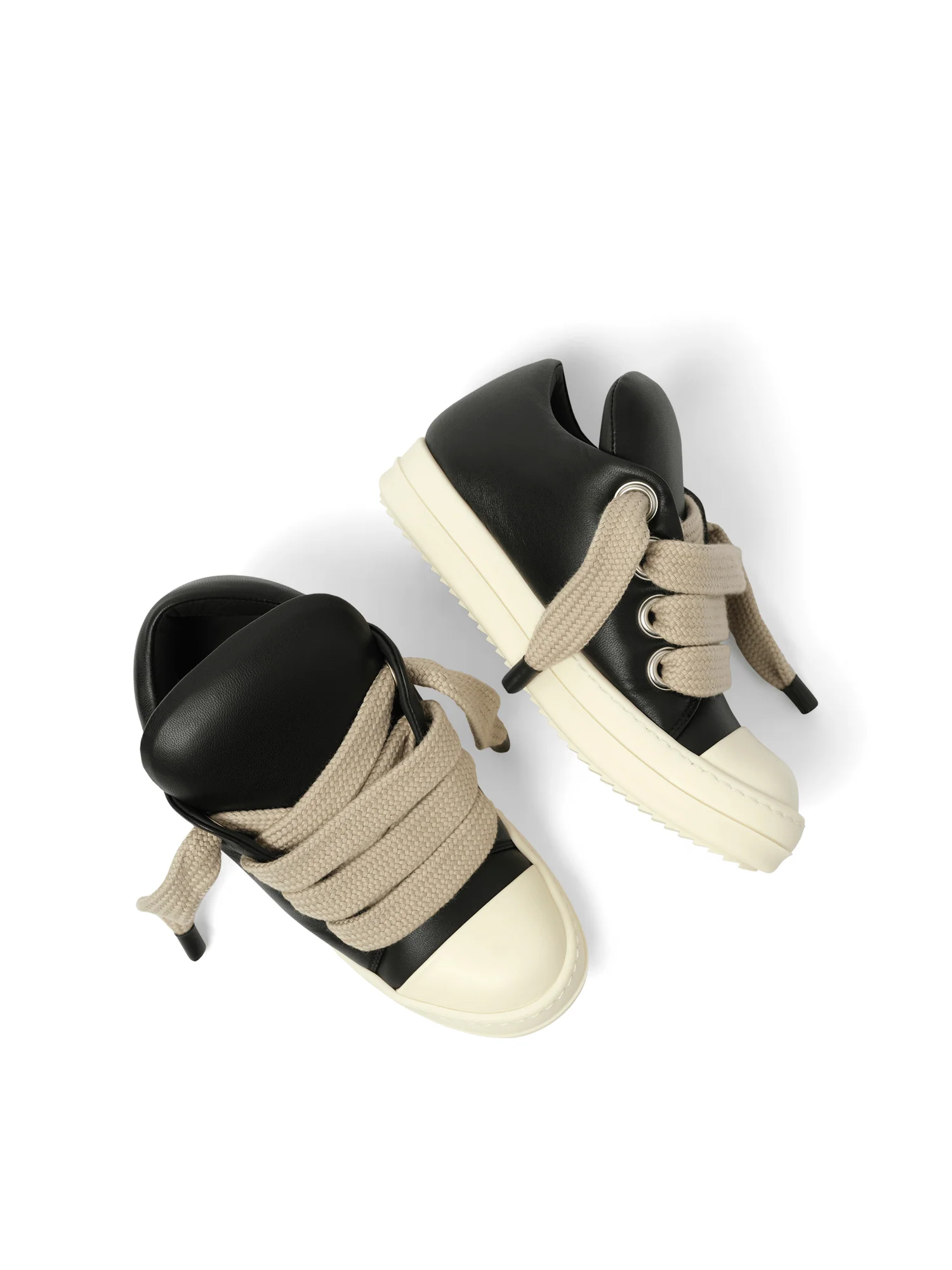 Jumbolaced Low Sneaker in Black/Milk/Milk - Image 4