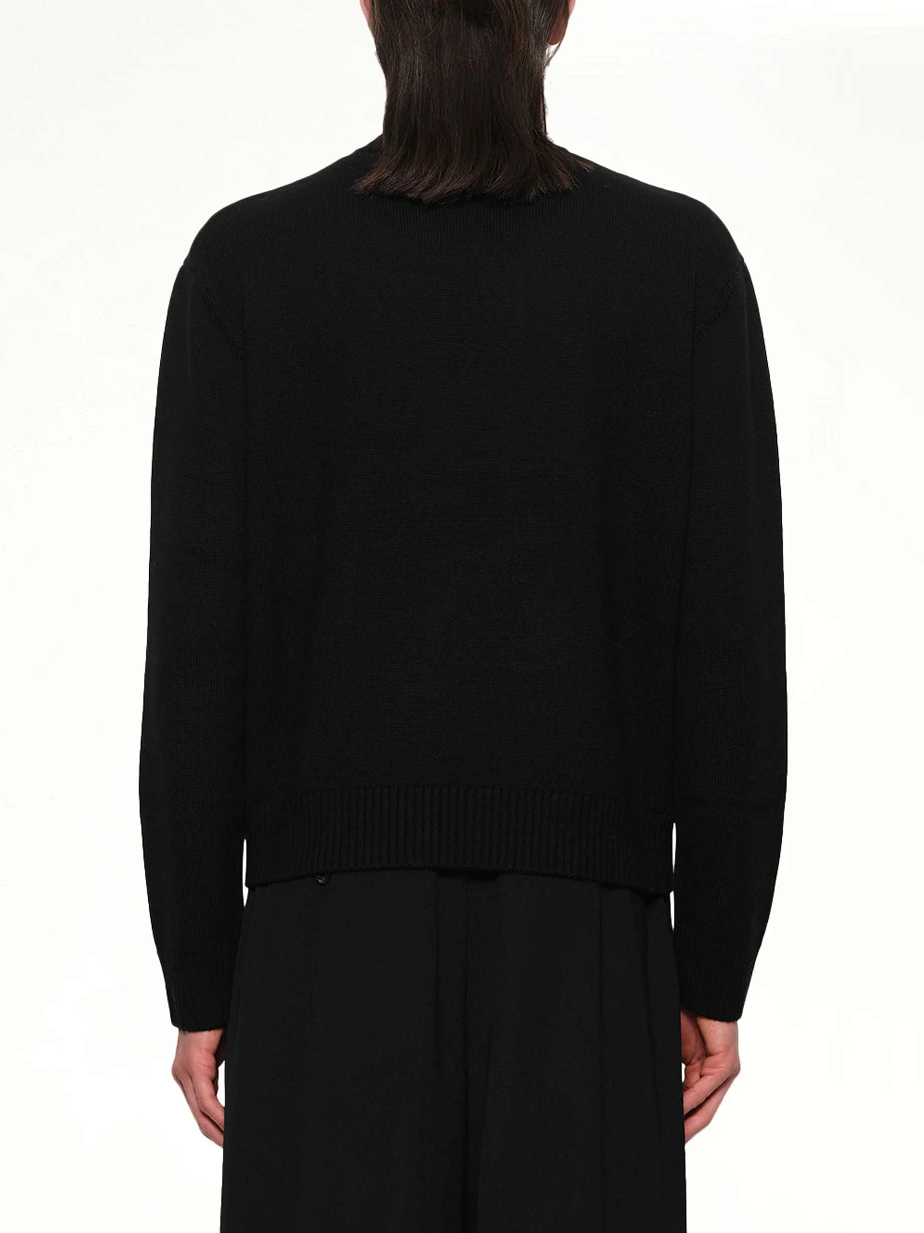 Kawaii Tennis Boy Knit Sweater in Black - Image 5